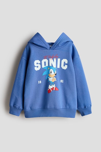 プリントデザインスウェットパーカ