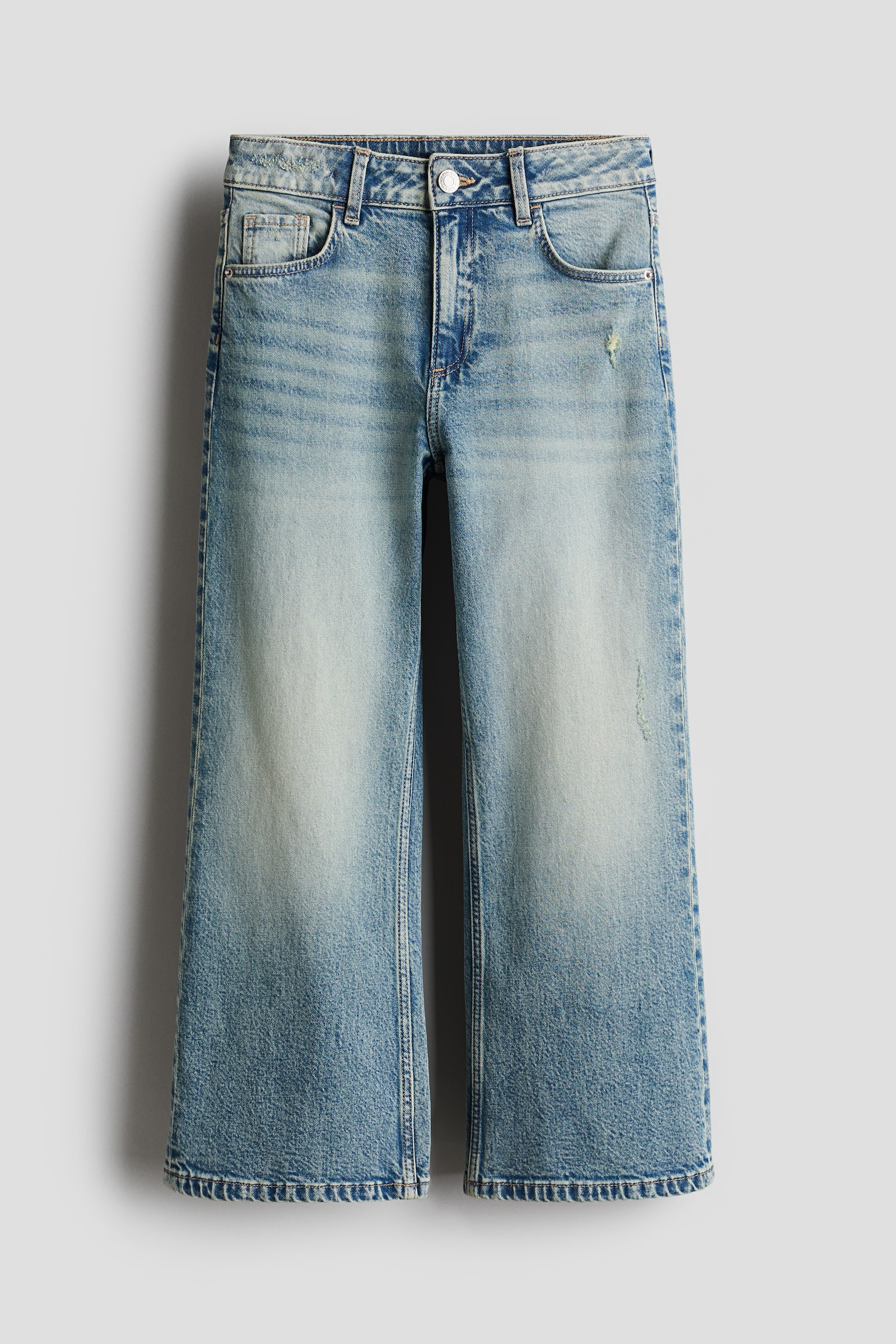 Baggy Fit Bootcut Leg Jeans - Denim blue/Light denim blue/Denim blue - 1