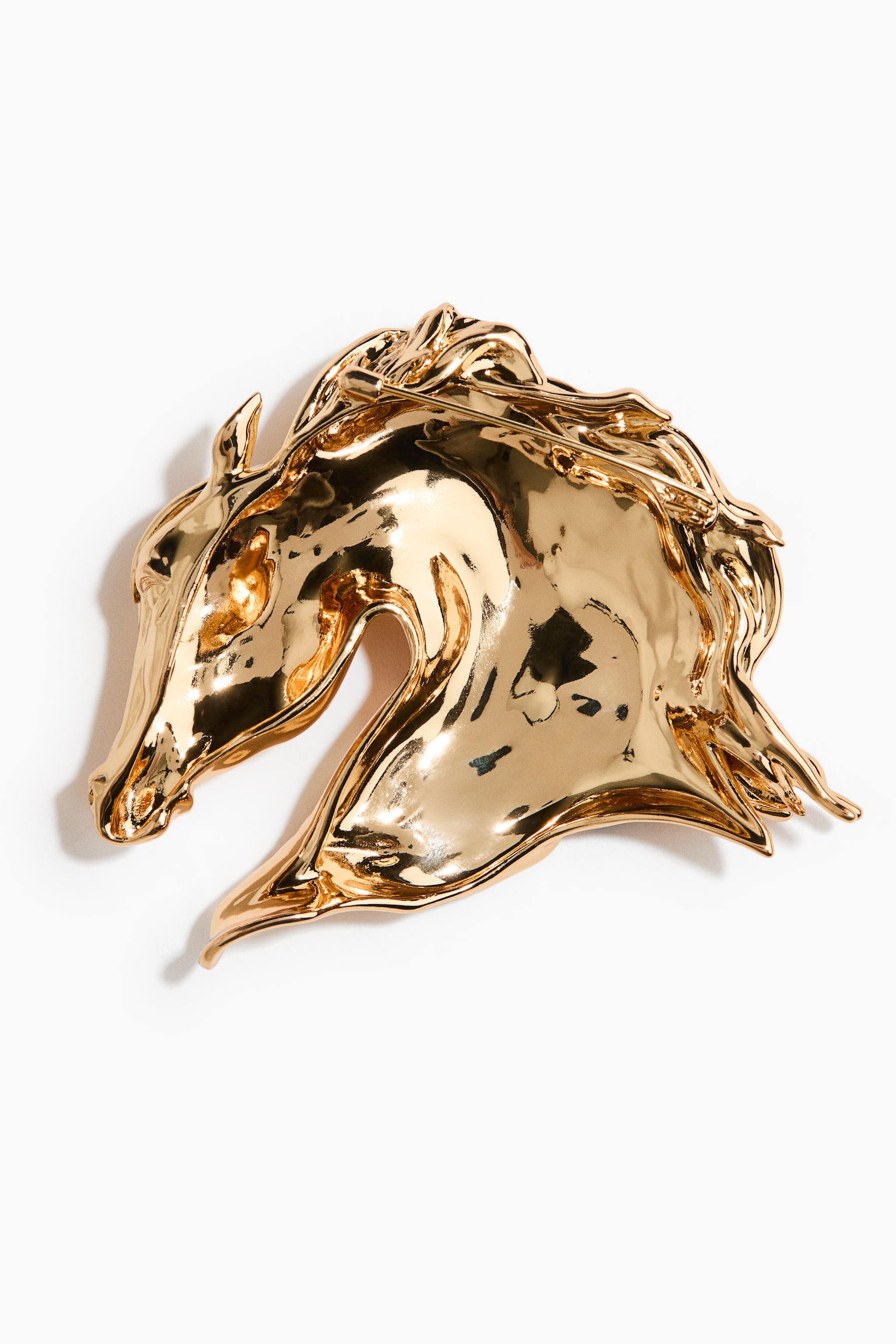Horse brooch - Gold-coloured - 3
