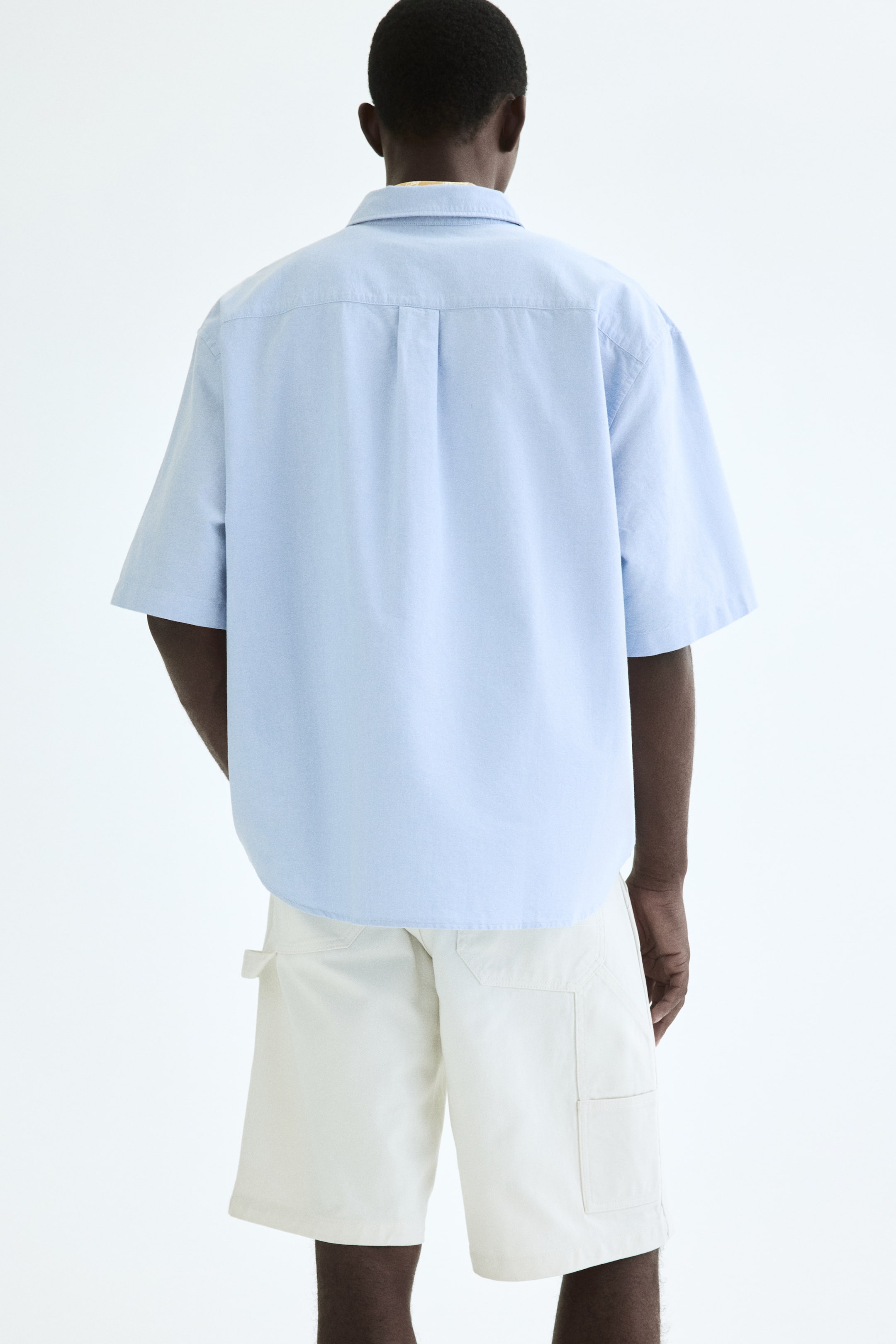 Relaxed-Fit Short-Sleeved Oxford Shirt