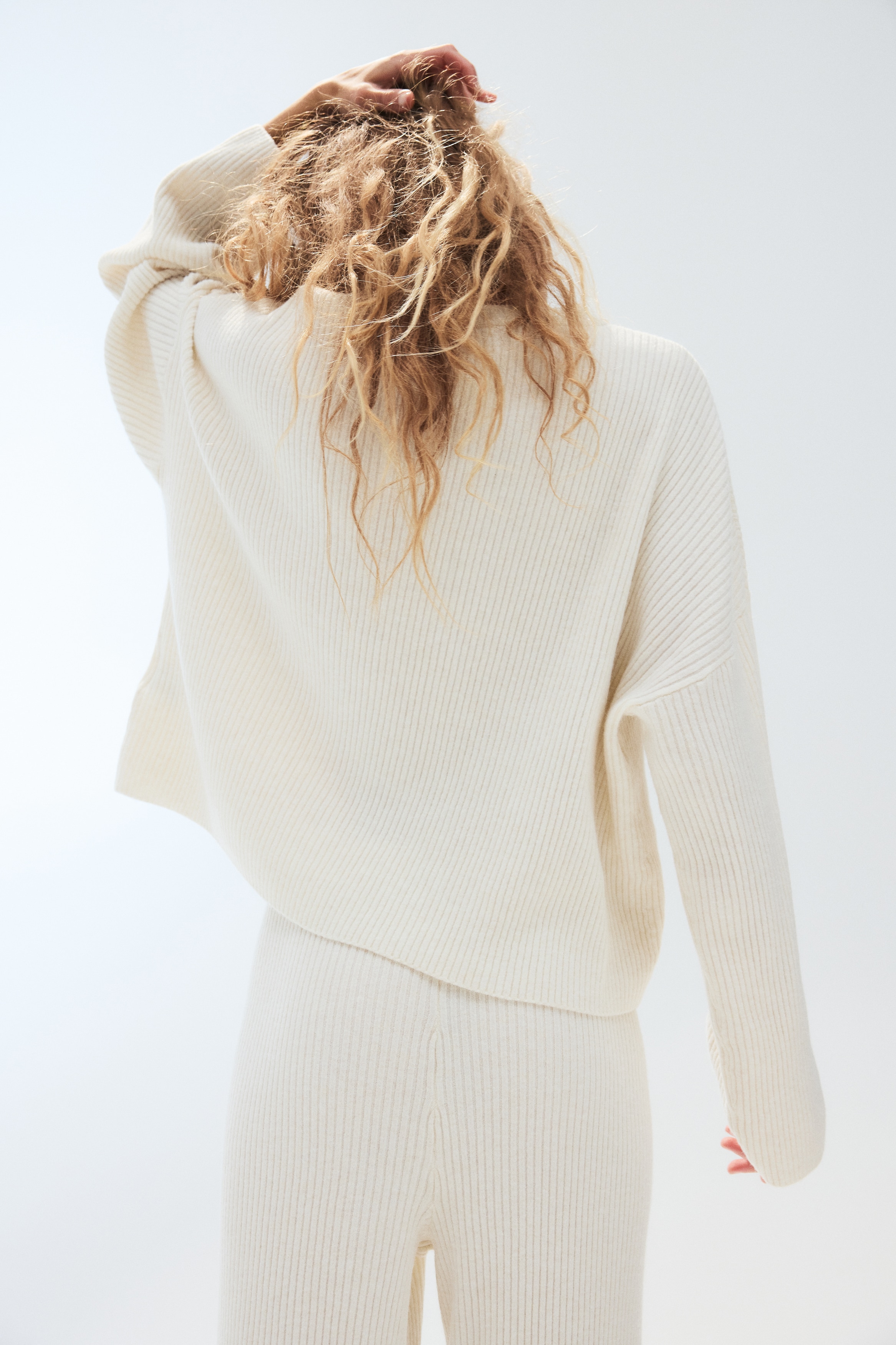 Rib-knit jumper