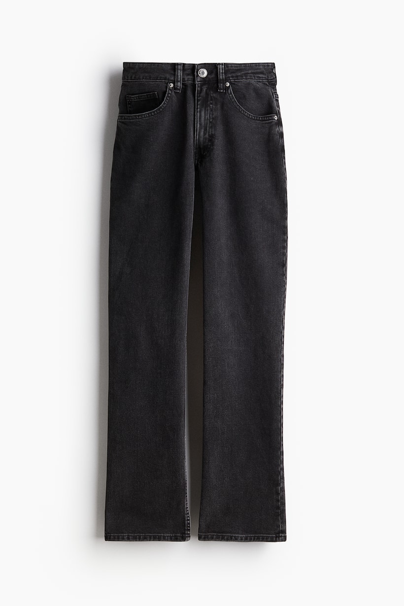 New H&M Black Rose Skinny Pants High Waist main image 0