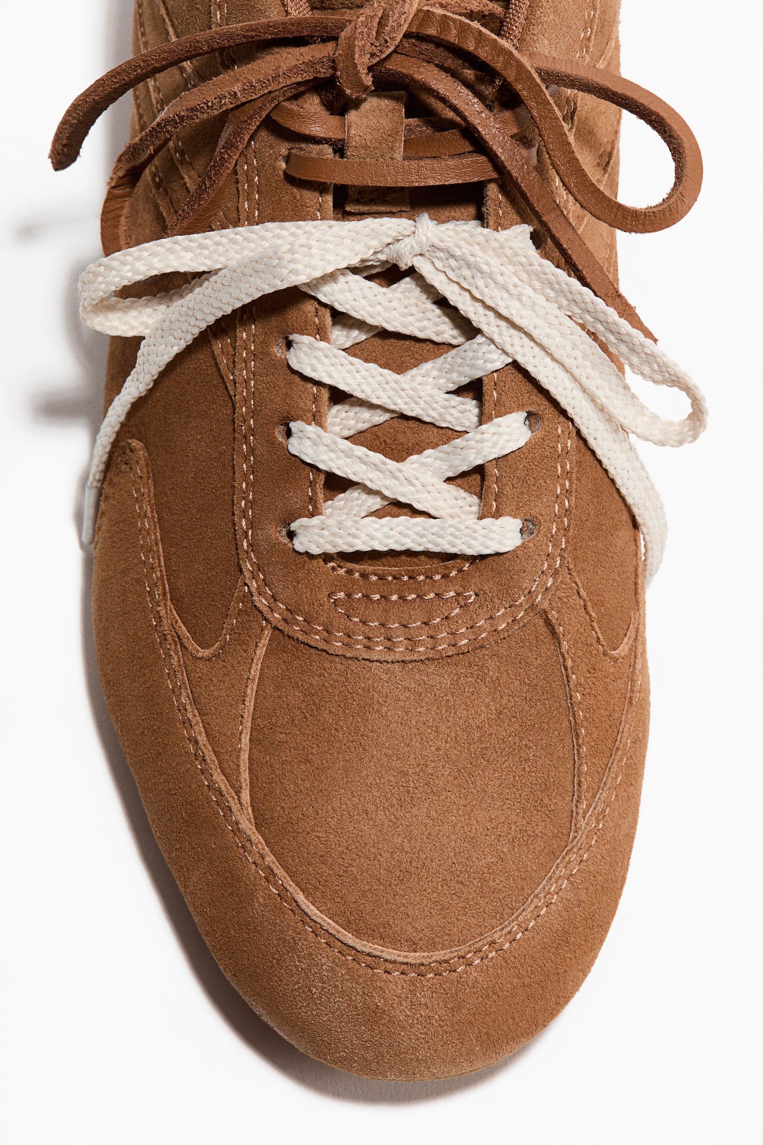 Женские кроссовки H&M Suede, цвет: Светлый коричневый — фото 4