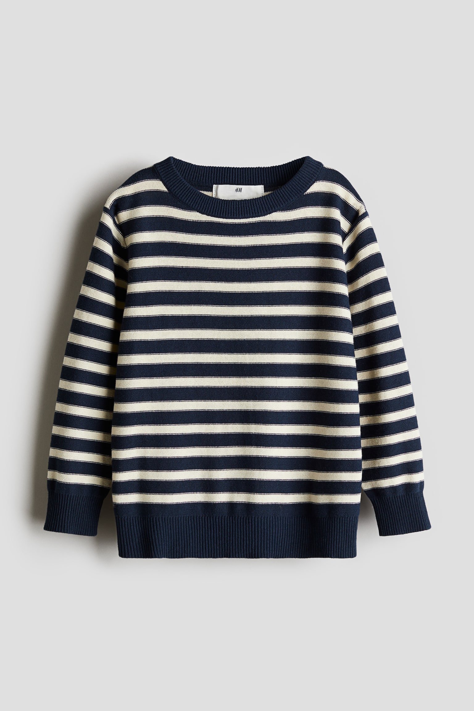 Cotton jumper - Navy blue/White striped/Grey marl/Dark grey/Striped/Dark green/Navy blue/Striped/Dark blue/Red/Green/Striped/Cream/Spotted/Khaki green - 1