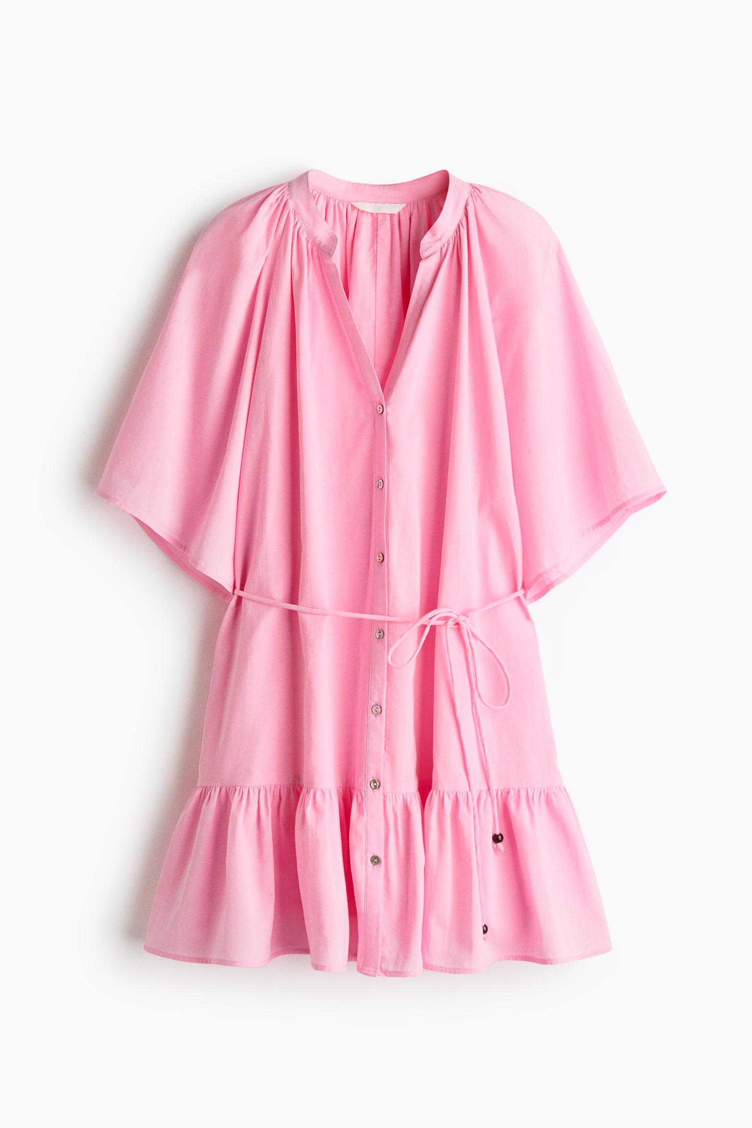 Tie-belt shirt dress - Pink/Light blue/Floral/Light beige/Lemons/Blue/Paisley pattern