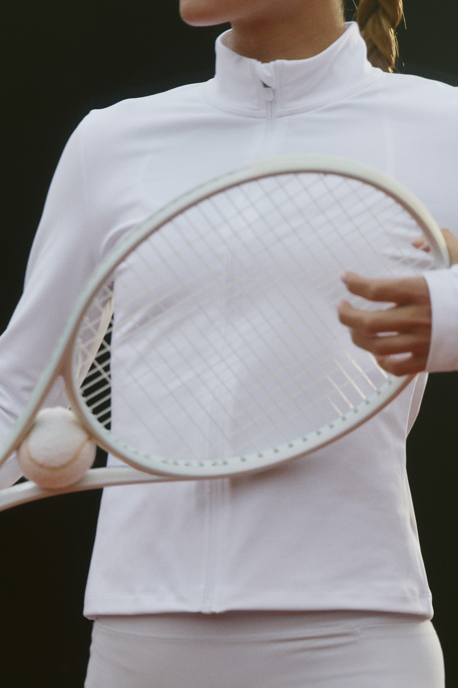 Veste de sport zippée SoftMove™ - Blanc/Noir/Marron foncé/Violet prune/Rose poudré/Lilas/Apricot/Beige pêche/Bleu orage/Bleu amazonite/Crème/Gris foncé/Beige foncé - 6