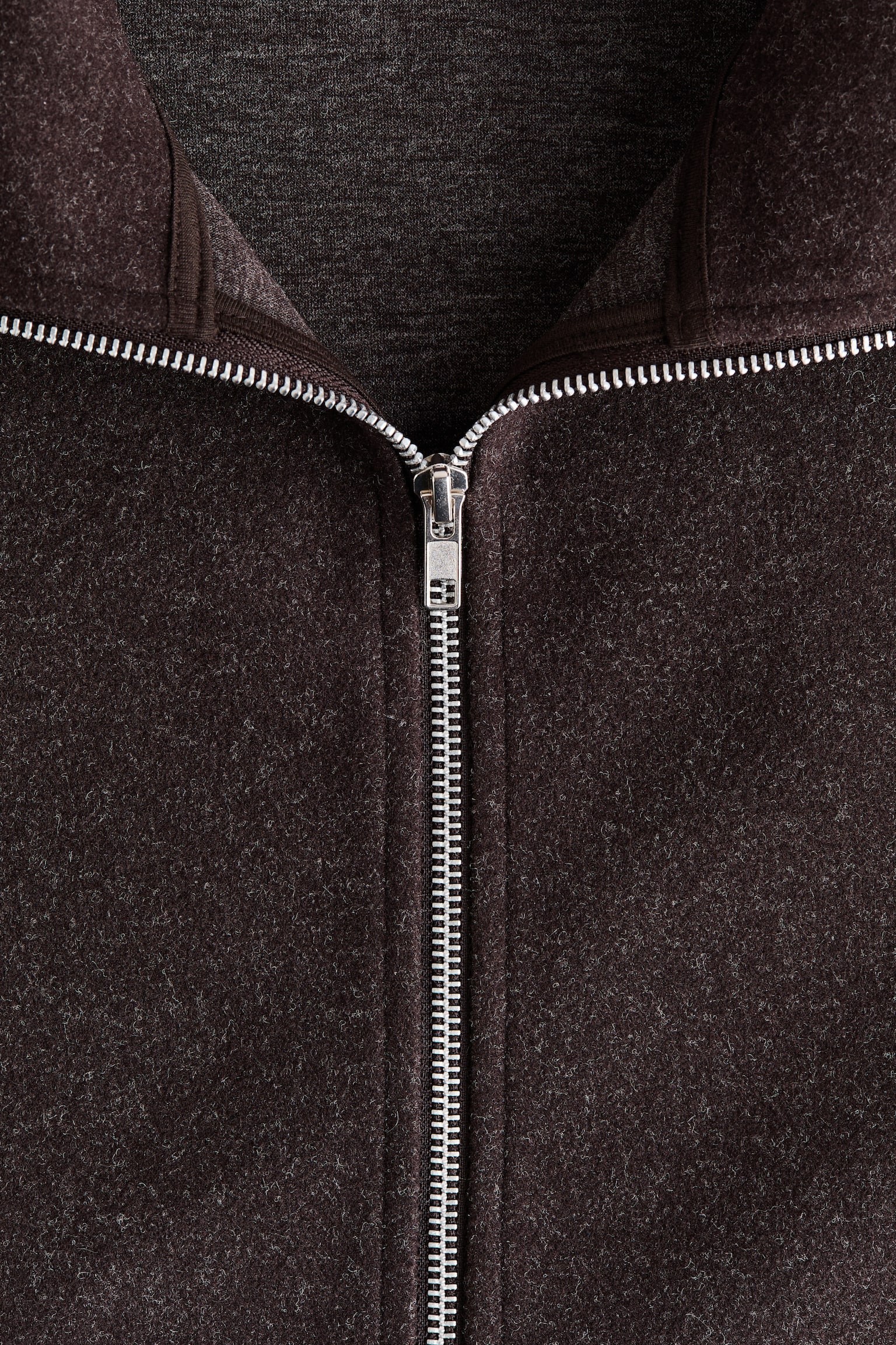 Женская куртка H&M Sweatshirt, цвет: Тёмный коричневый — фото 7