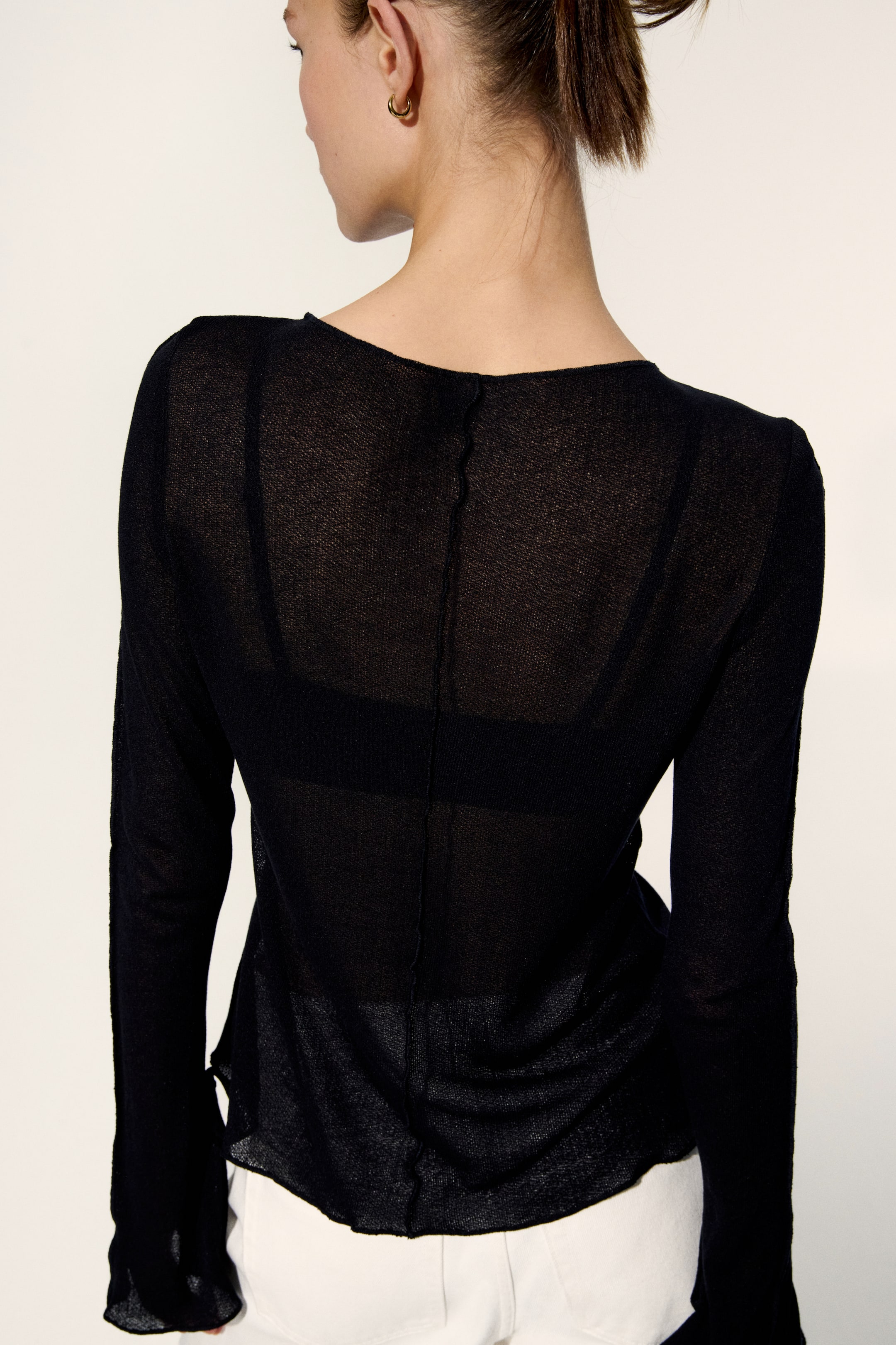 Knit Boat-Neck Top