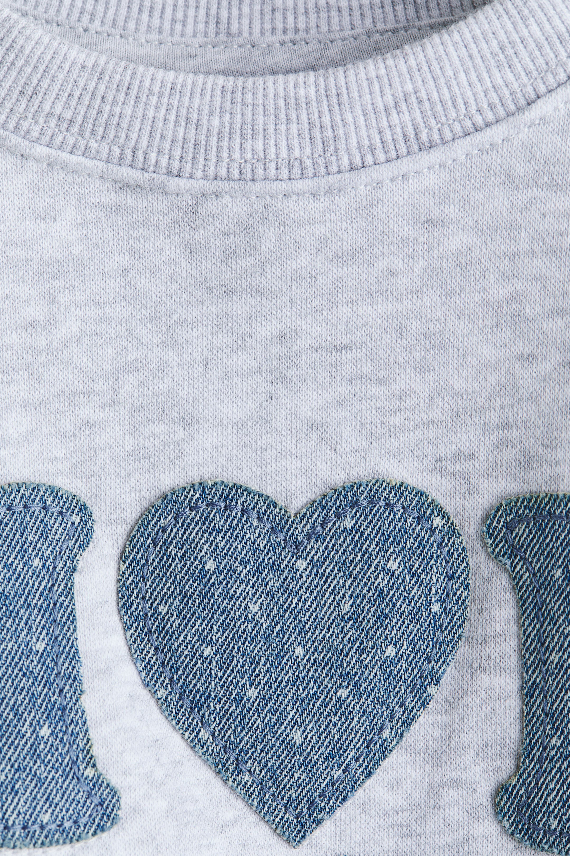 Motif-Detail Brushed-Inside Sweatshirt