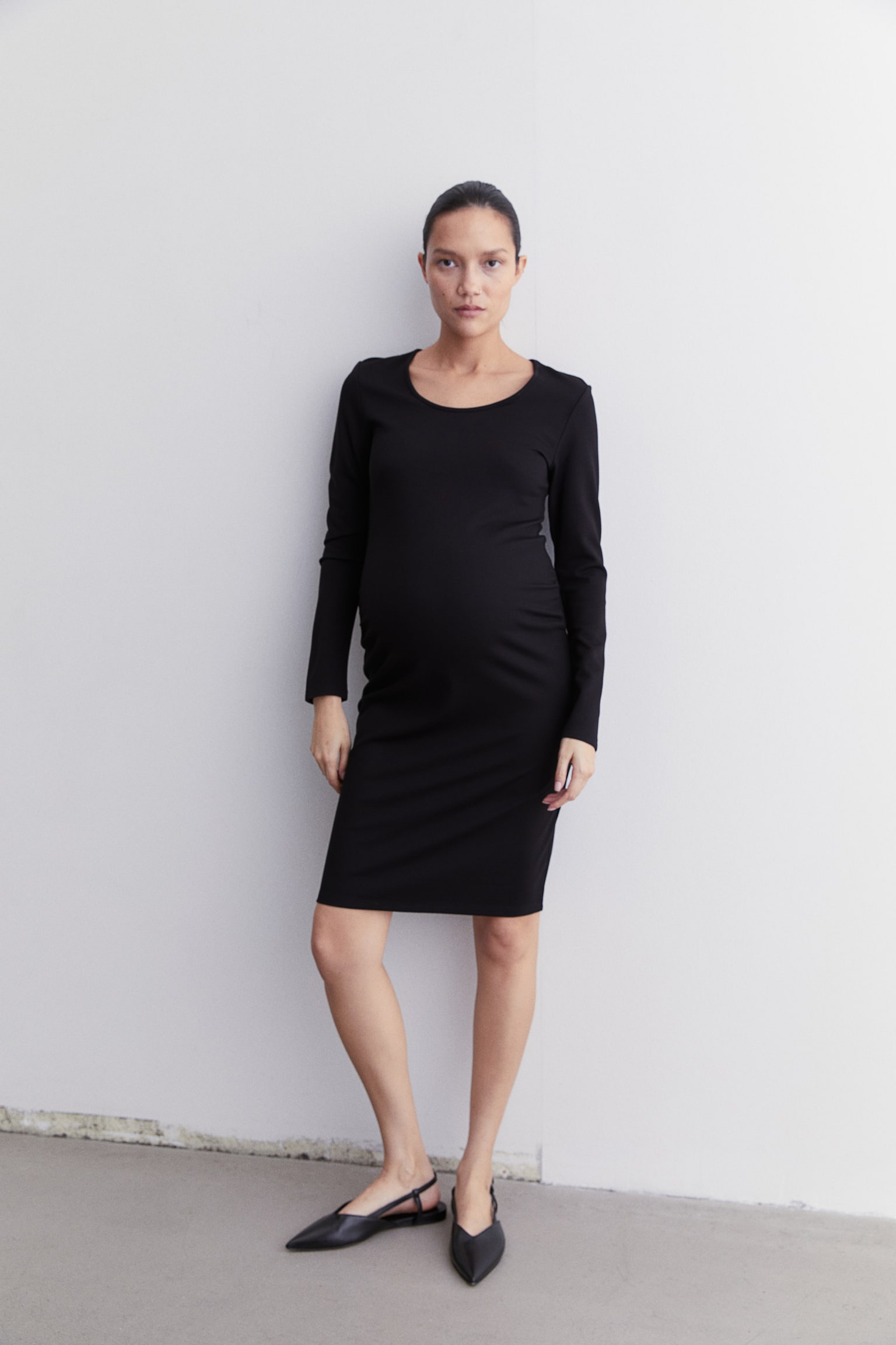 MAMA Long-sleeved dress - Black - 6