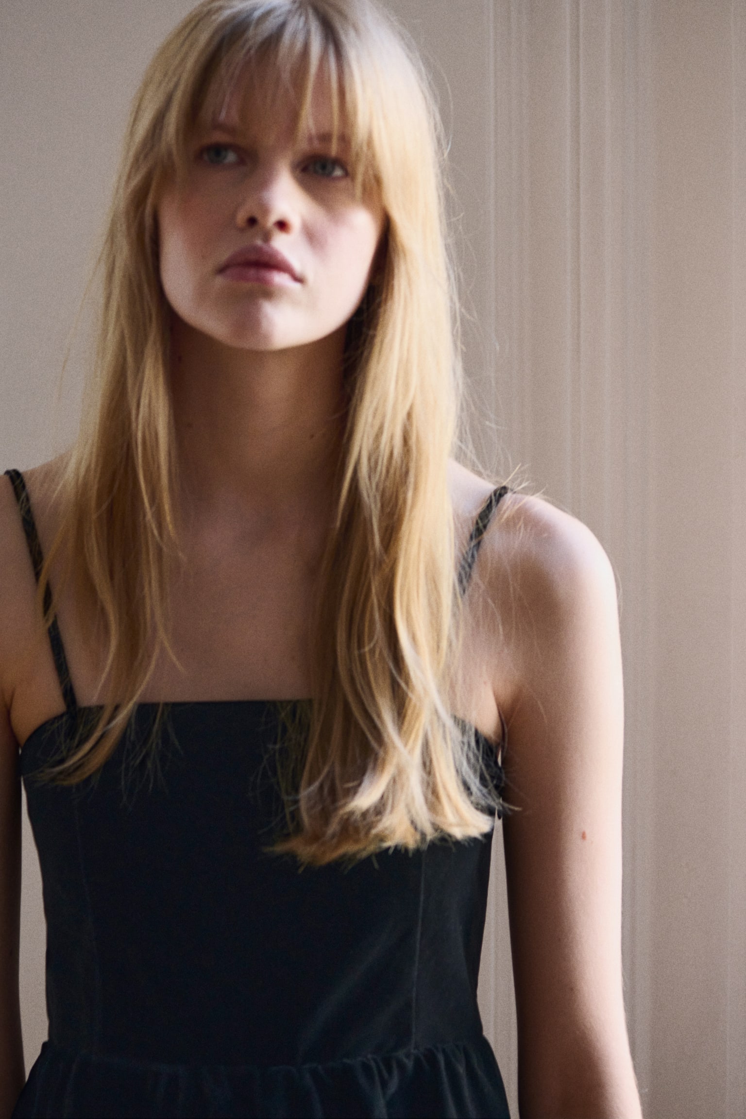 Top de alças abalonado - Preto/Castanho/Preto - 4