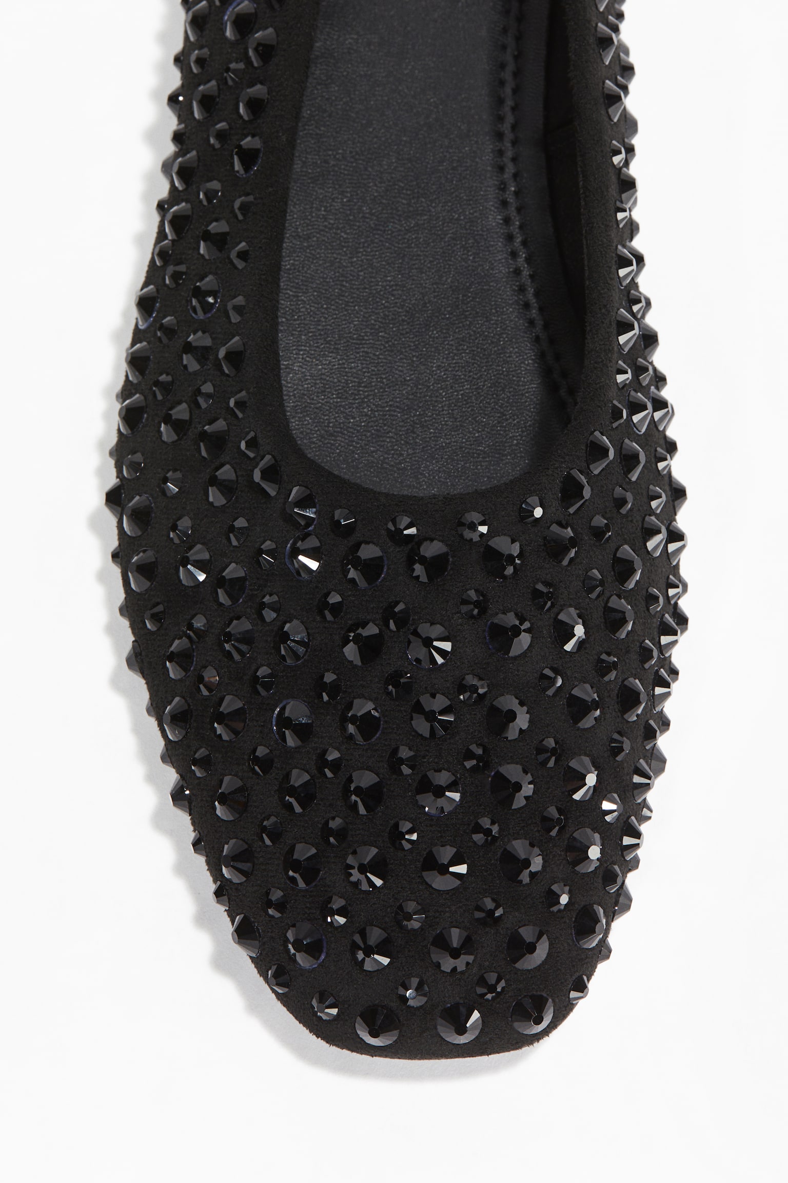 Embellished ballet pumps - Black/Navy blue/Red - 3