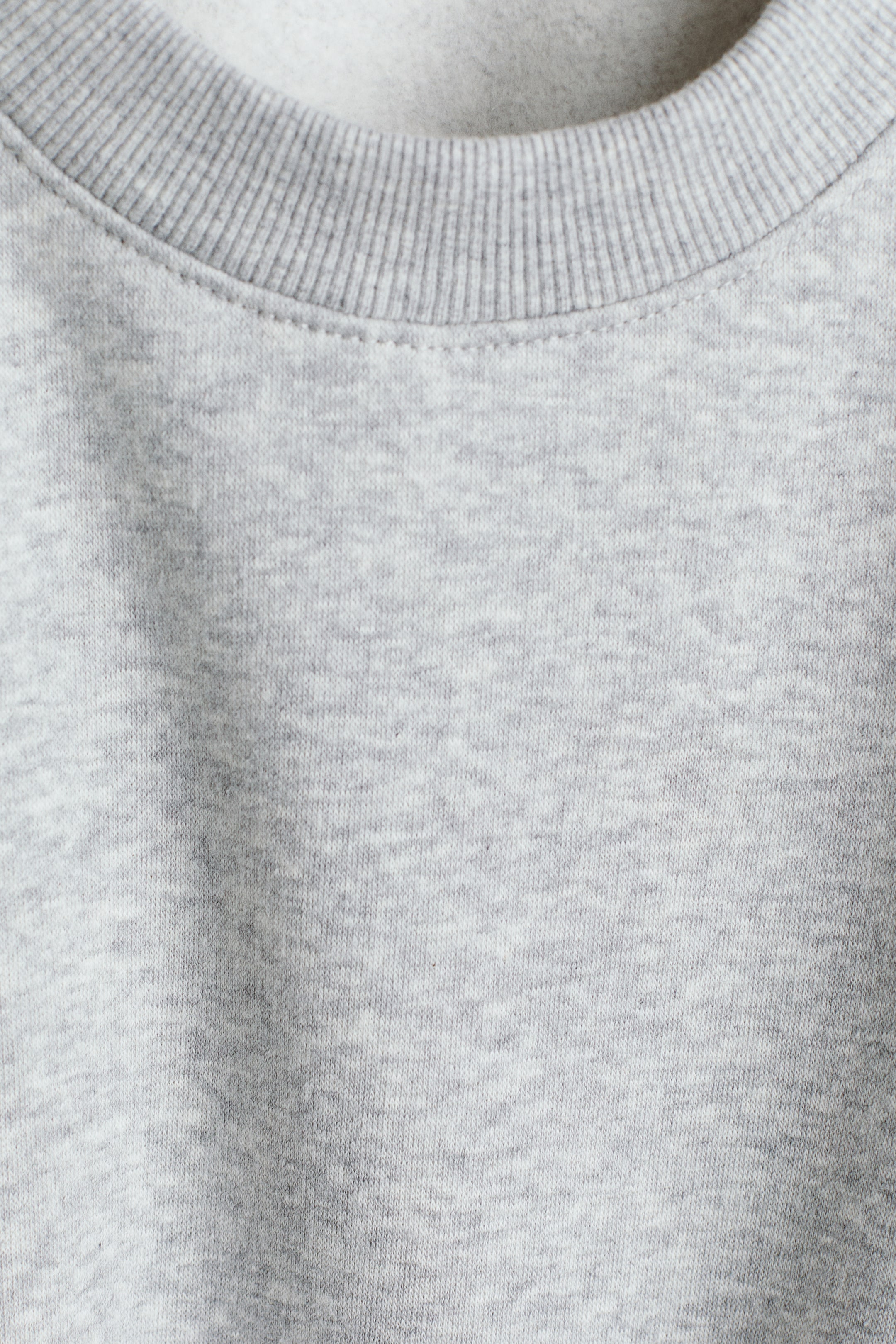 View larger image: Oversized brushed-inside sweatshirt - Light grey marl - Kids | H&M IE 2