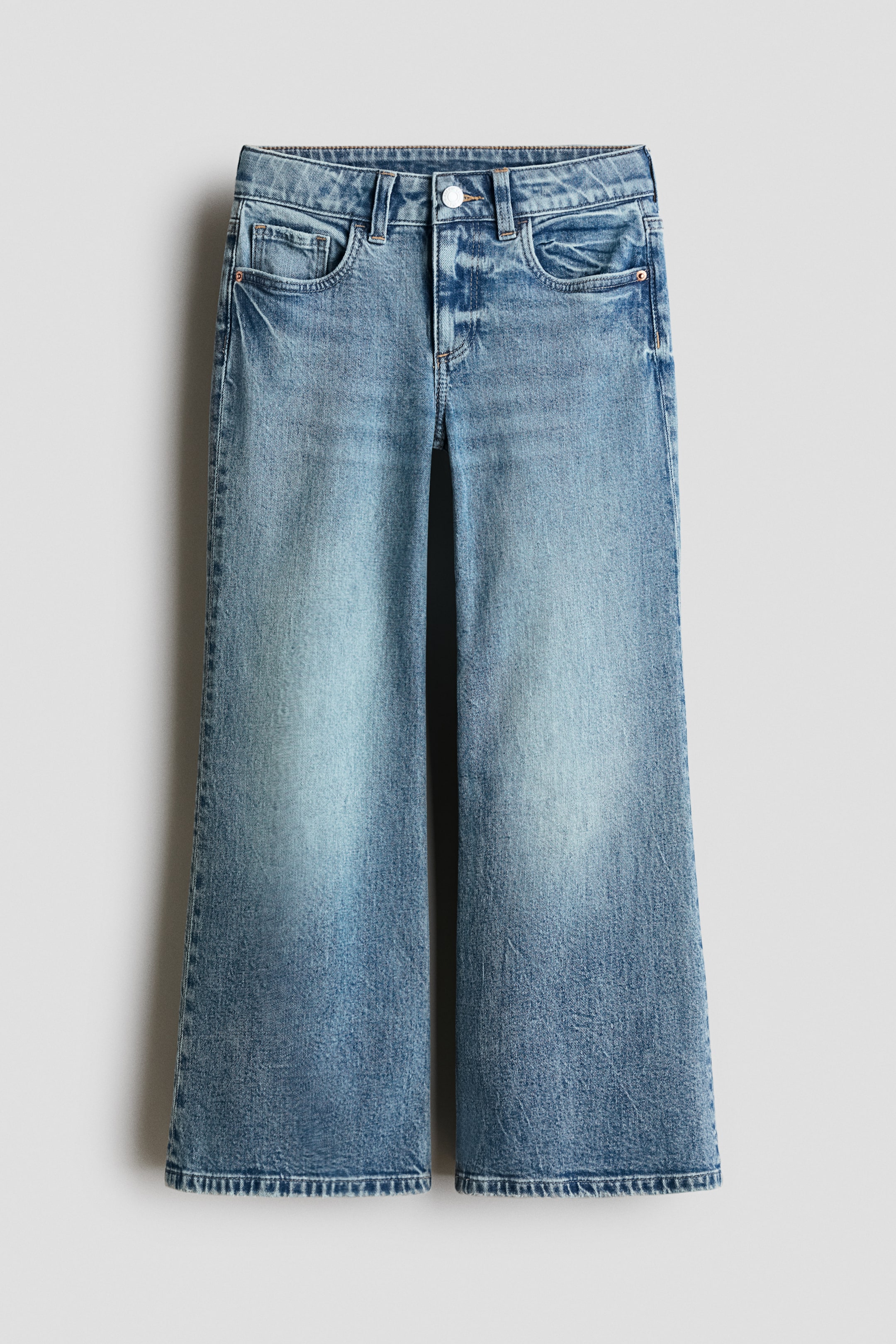 View larger image: Baggy Fit Bootcut Jeans - Denim blue - Kids | H&M US 3