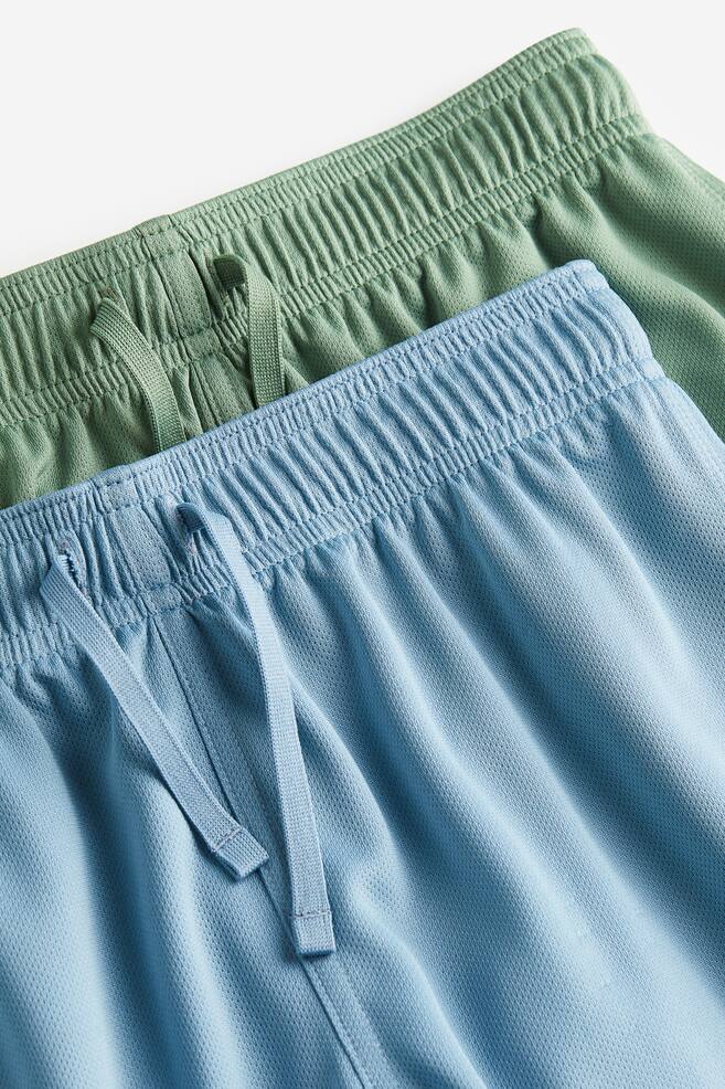 2-pack DryMove™ sports shorts - Sage green/Light blue/Navy blue/Dark grey/Black/White/Dark blue - 4