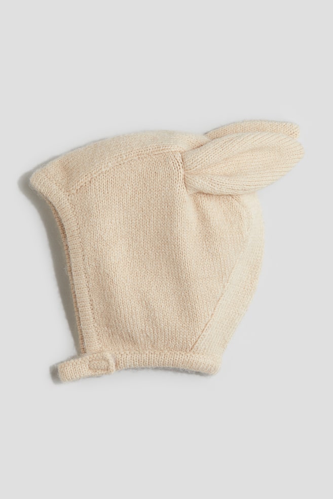 Appliquéd bonnet - Light beige - 1