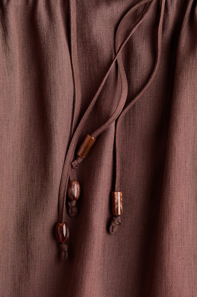 Beach Kaftan Dress - Dark brown - 4