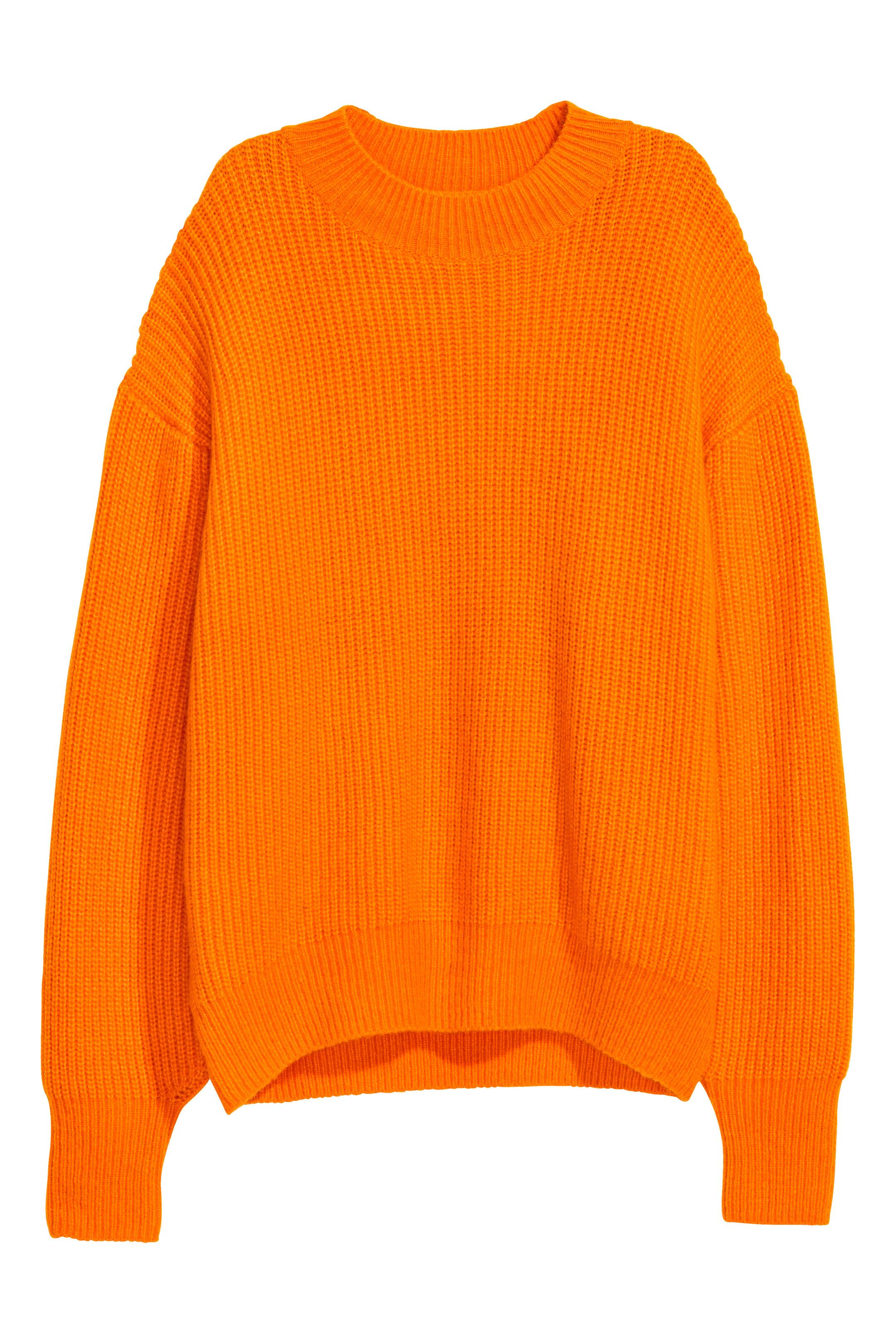 View larger image: Ribbed jumper - Orange - Ladies | H&M GB 1