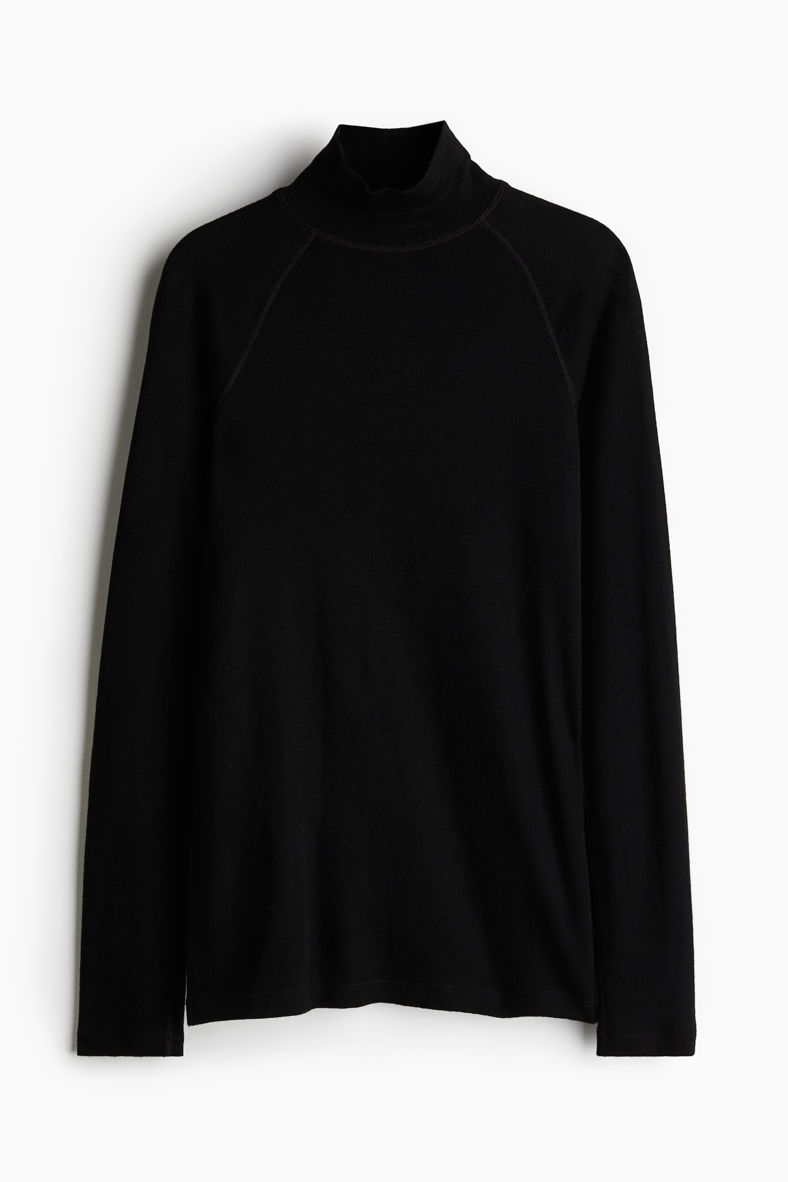 Женский топ H&M Move Wool Base-Layer Ski, цвет: Чёрный — фото 1