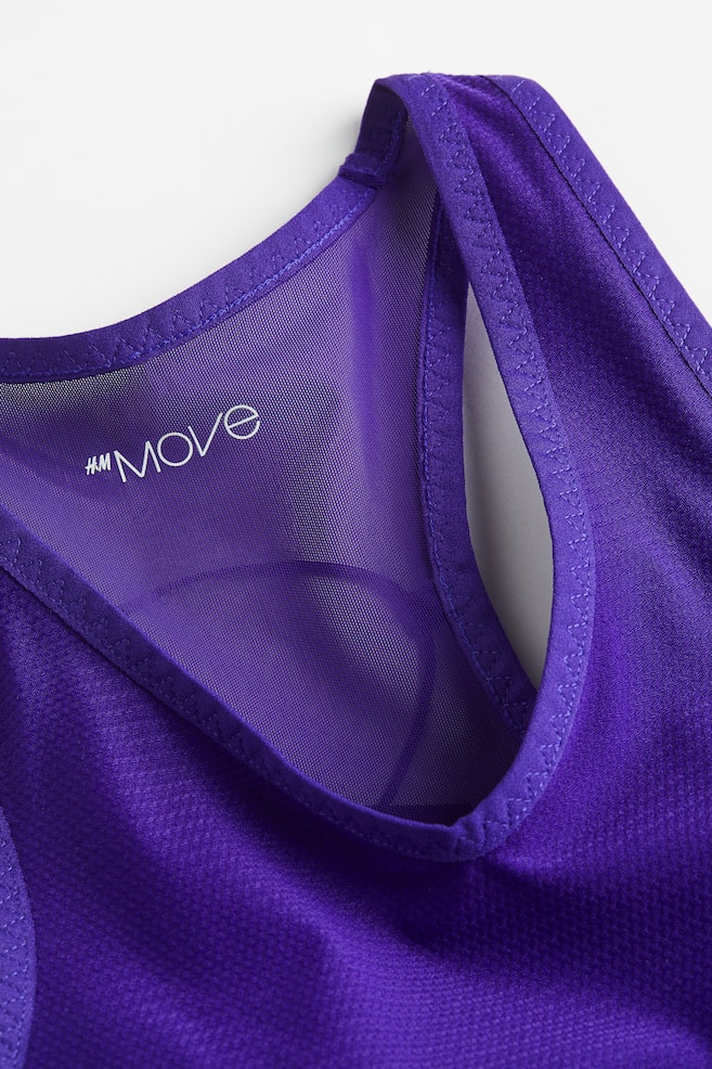 DryMove™ Light Support Sports bra - Dark purple/Black - 7