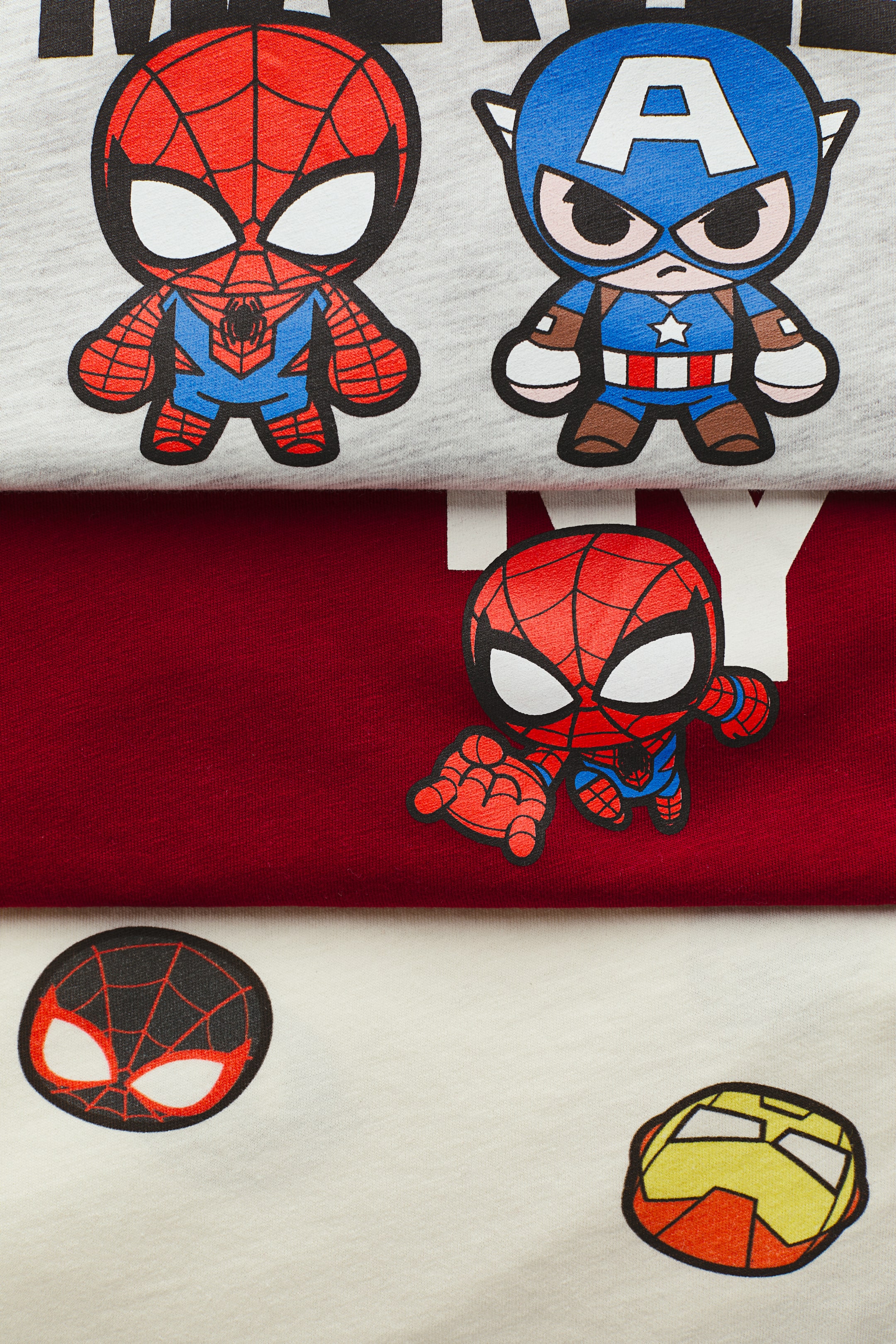 3-pack Printed T-shirts