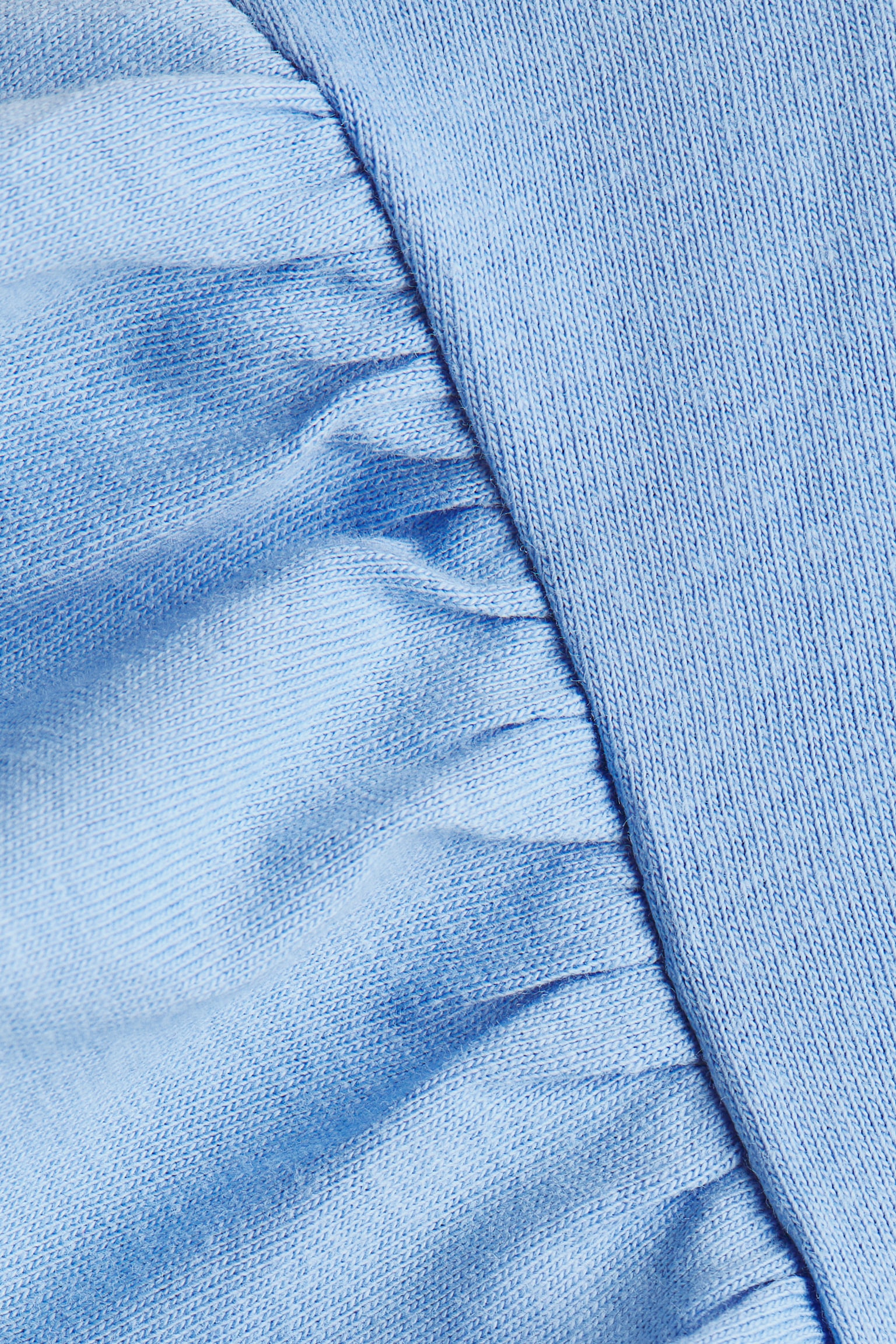 Áo cotton tay xoè rủ - Màu xanh dương/Màu tím nhạt - 2