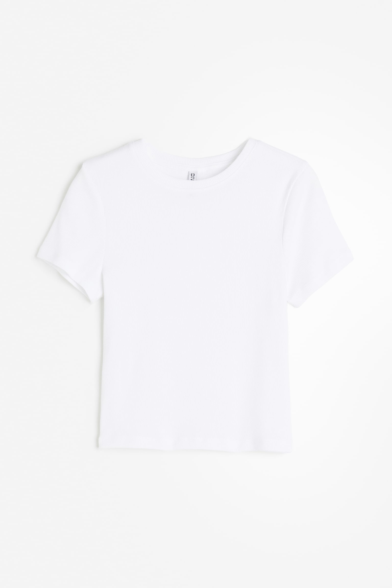 T-shirt ajusté - Blanc/Noir/Light greige/Grège clair/Gris clair/rayé/Gris clair chiné/Gris foncé - 2