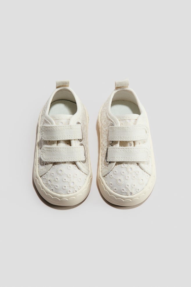 Cotton trainers - White/Beige/Beige/Leopard-print - 1