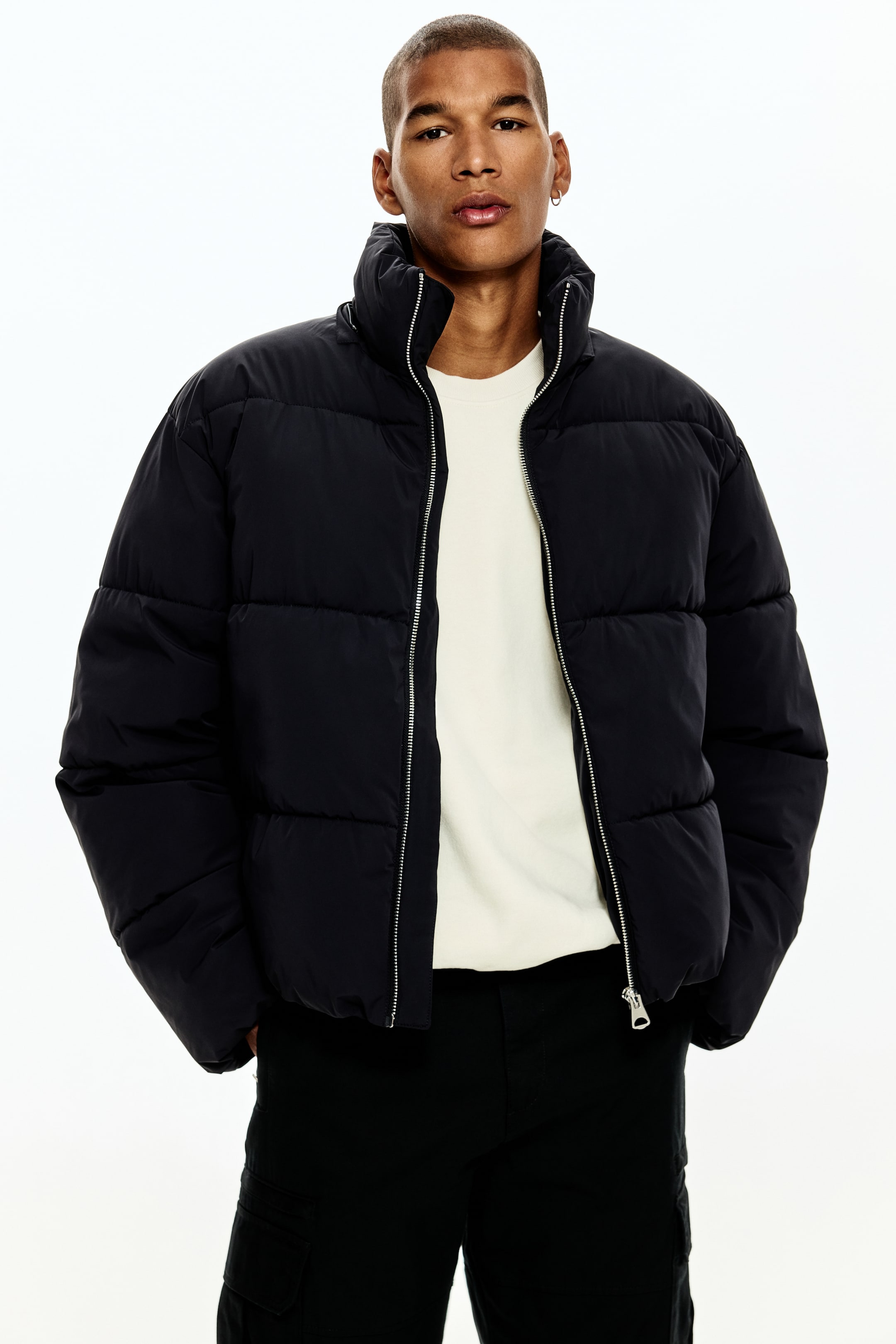 Ampliar la imagen: Chamarra puffer repelente al agua - Azul oscuro - Men | H&M MX 2