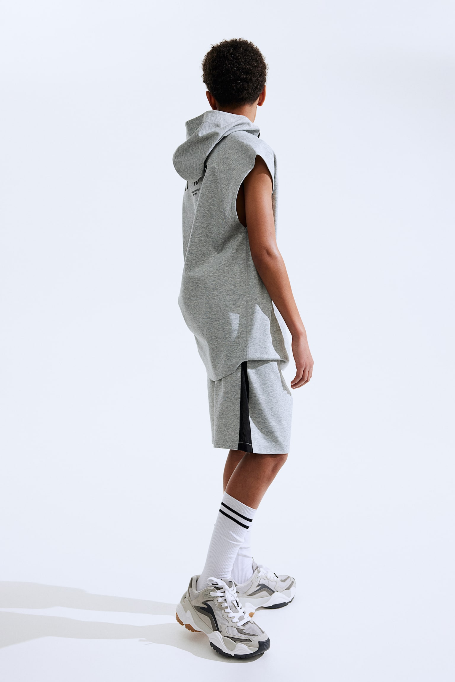 2-piece jersey sports set - Light grey marl - 8