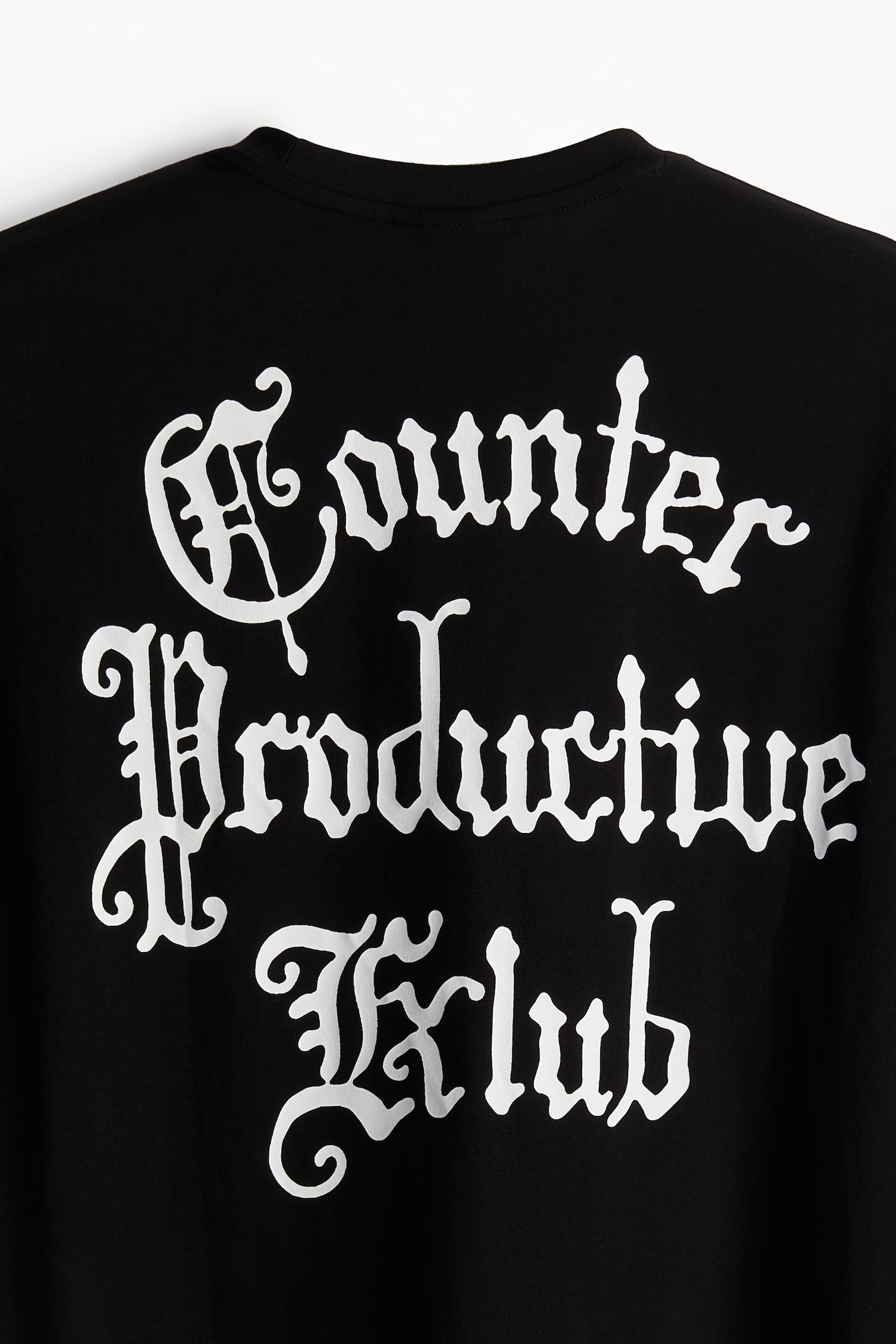 Regular Fit Print Tee - Black/Counter Productive Club/Black/Shush!/White/Wasted Potential - 3