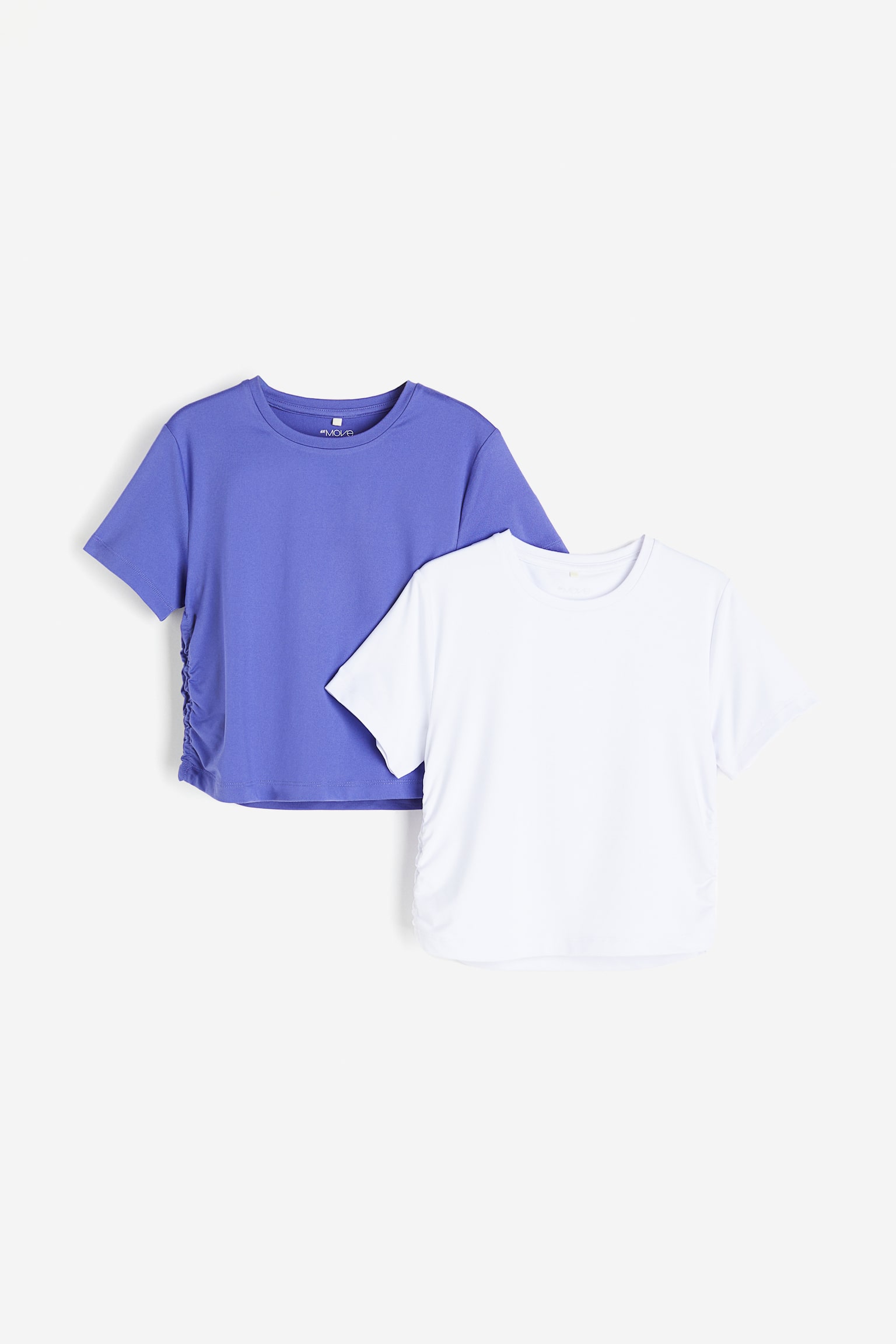 2-pack DryMove™ Activewear Tees - Purple/White/White/Purple/White/Purple/Light purple/White/Light pink/Light khaki green - 1