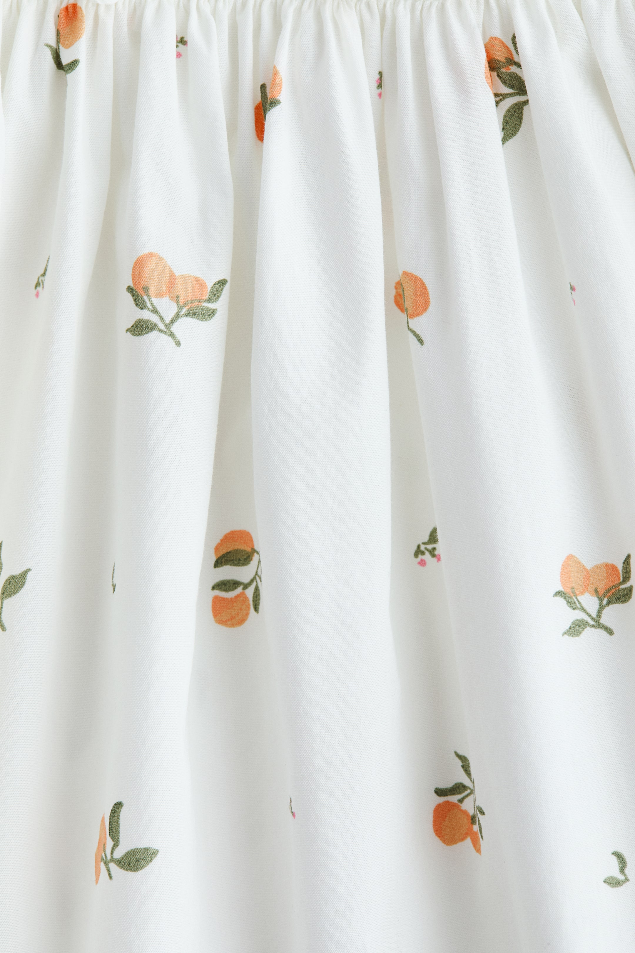 Vezi imaginea mai mare: Rochie de bumbac cu imprimeu - Alb/piersici - COPII | H&M RO 2