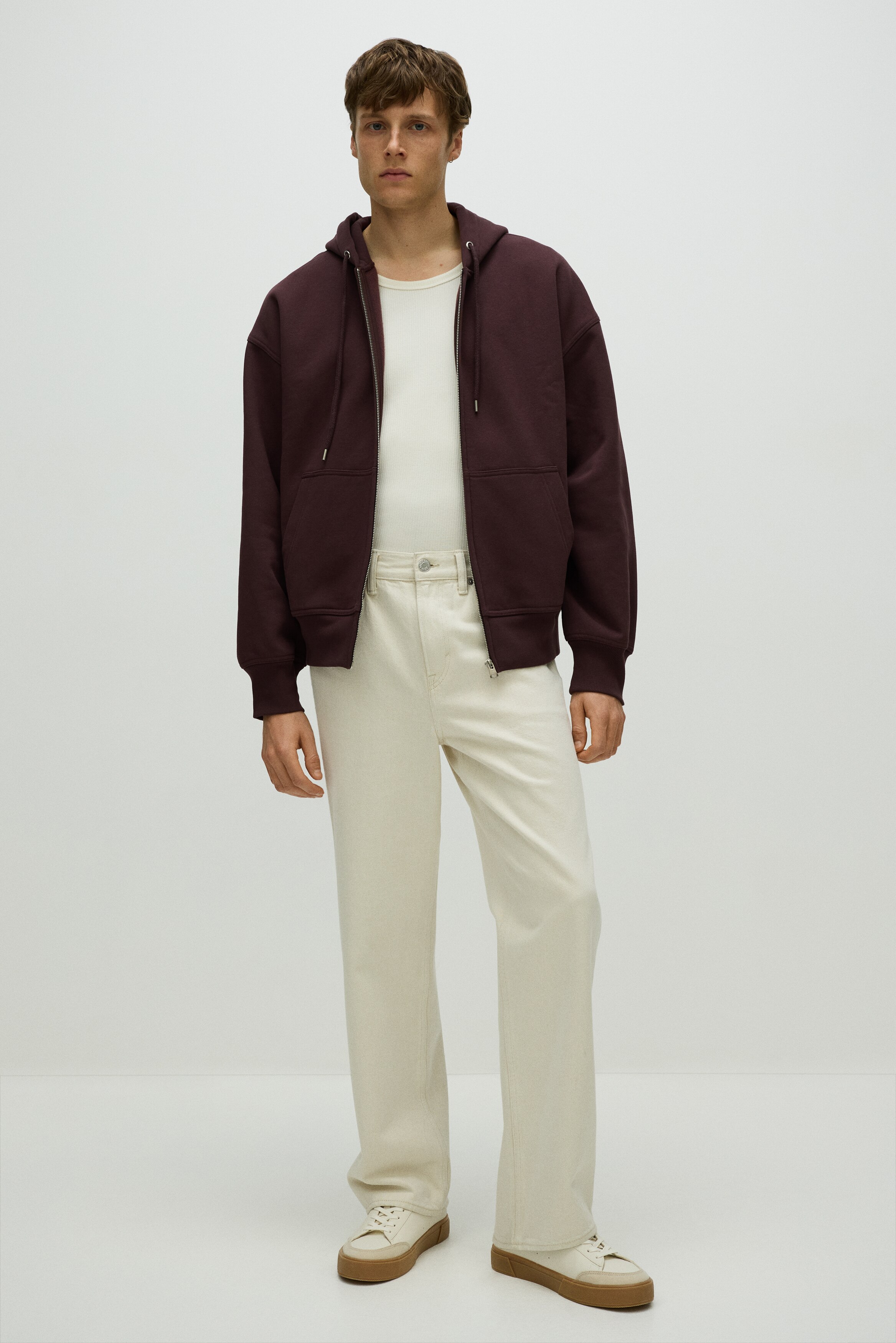 Oversized Fit Zip-through hoodie
