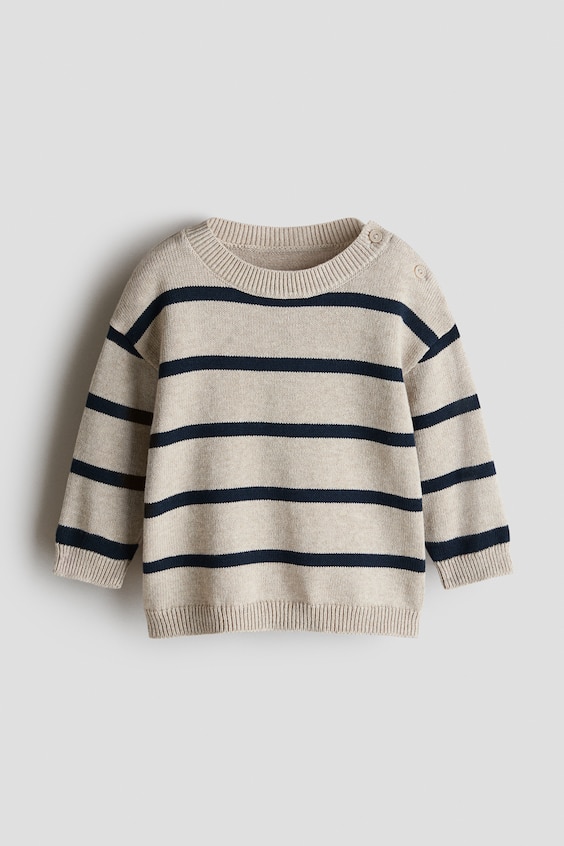 Детские свитеры H&M Jacquard-Knit Cotton Sweater