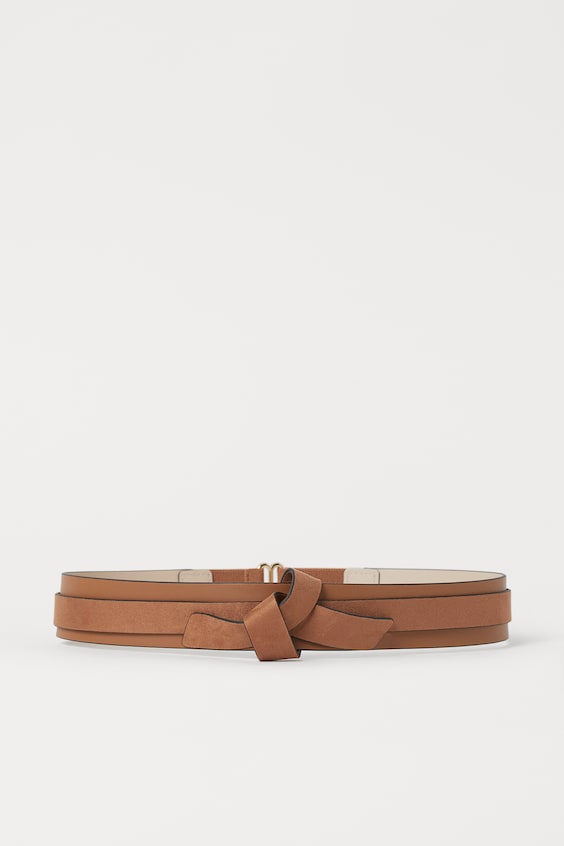 Knot-detail waist belt - Dark beige - Ladies | H&M GB