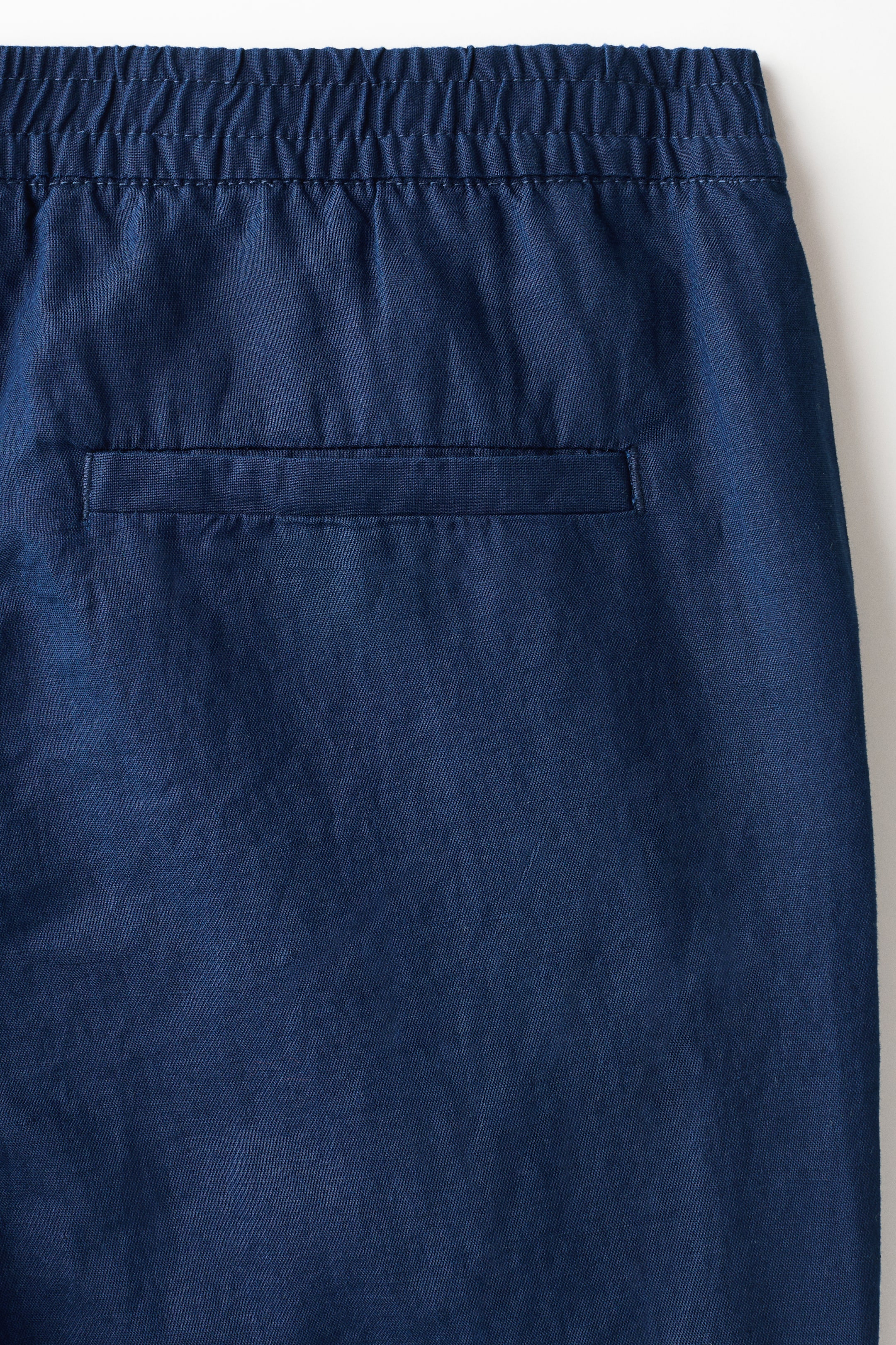 Regular-Fit Linen-Blend Pants