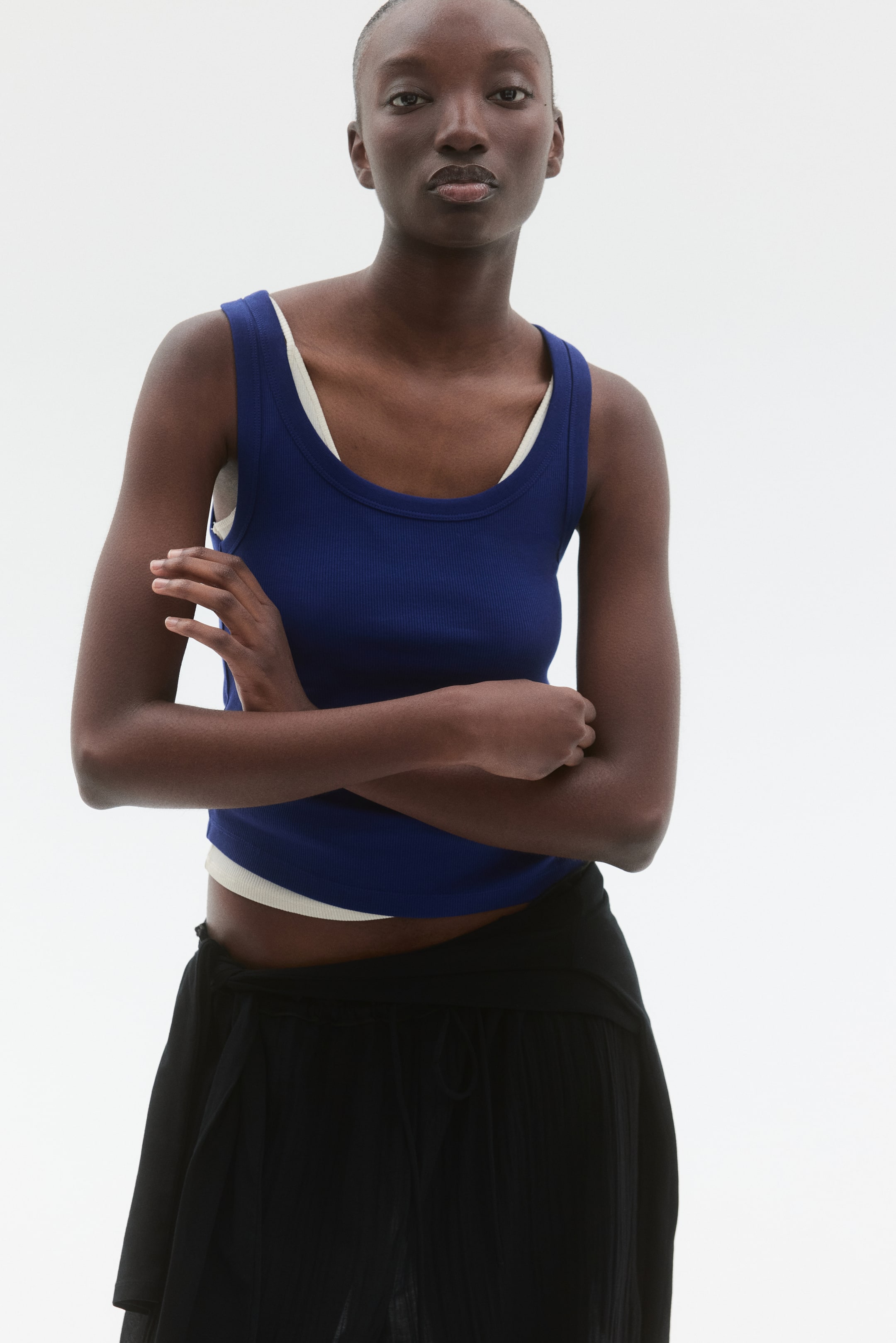 Женские топы H&M Ribbed Tank Top — фото 5