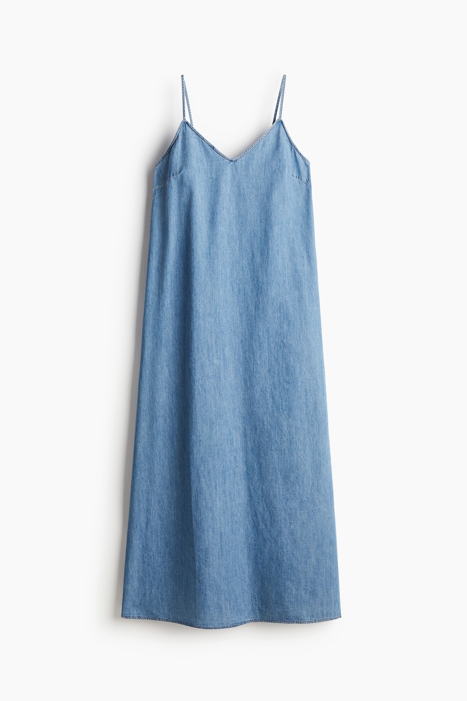 Denim Strappy Dress - Denim blue - 2