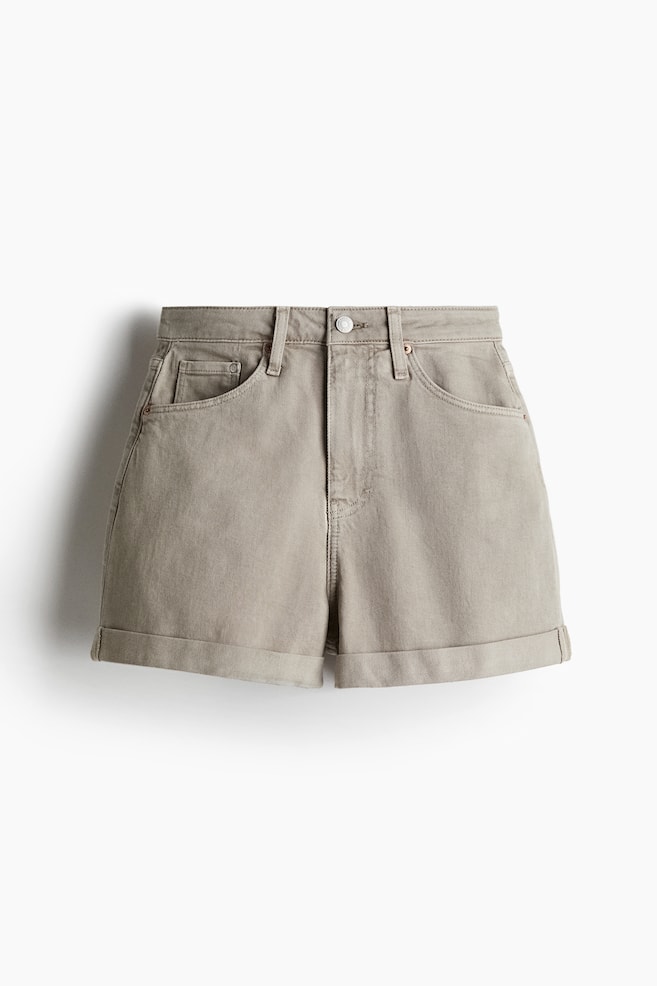 Mom Ultra High Denim shorts - Light khaki green/Light denim blue/Light denim blue/Black/White/Denim blue/Denim blue/Dark denim blue - 1