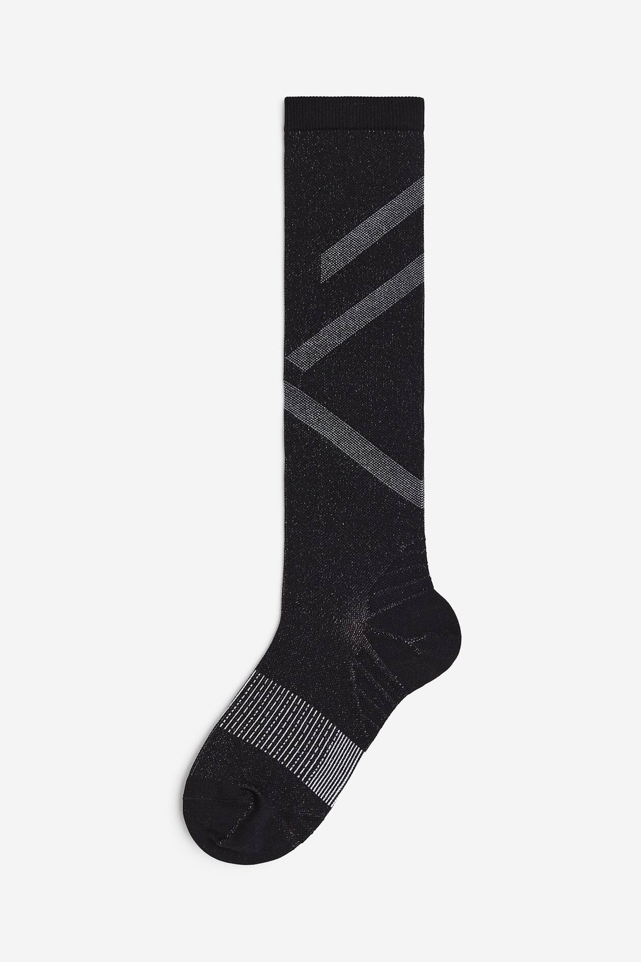 Sports socks in DryMove™ Black/Blockcoloured Ladies H&M GB