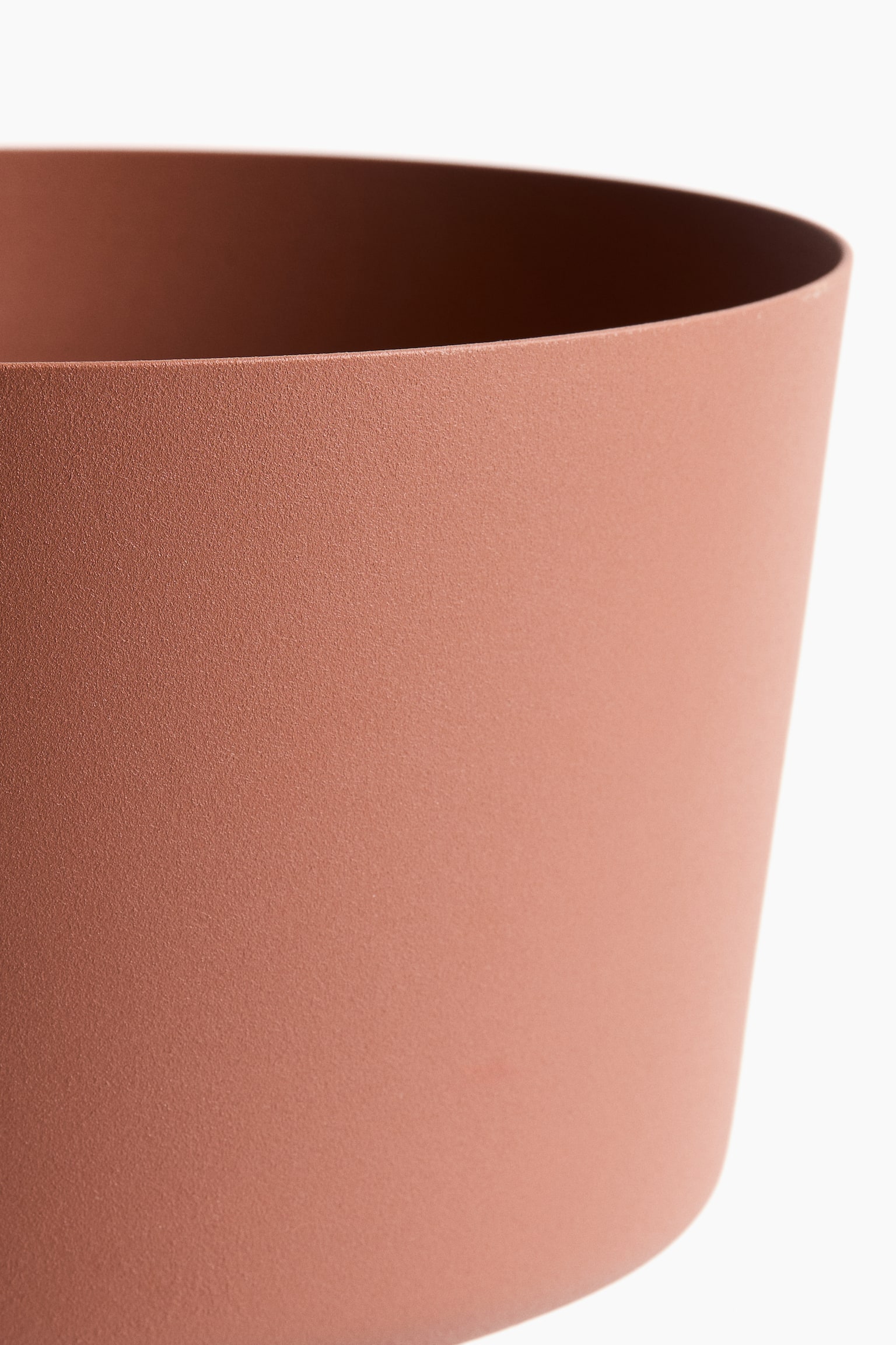 Metal plant pot - Terracotta/Dark brown/Light beige - 3