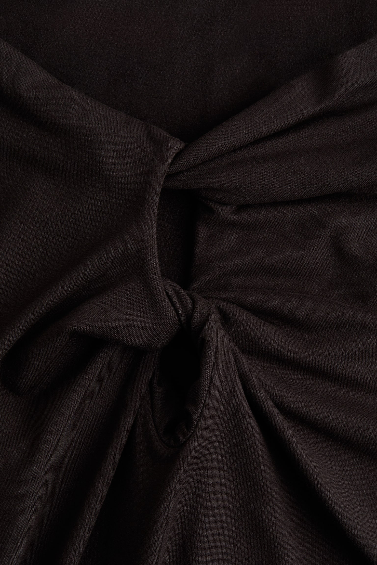 扭繞細節上衣 - 黑色/咖啡色/奶油色 - 3