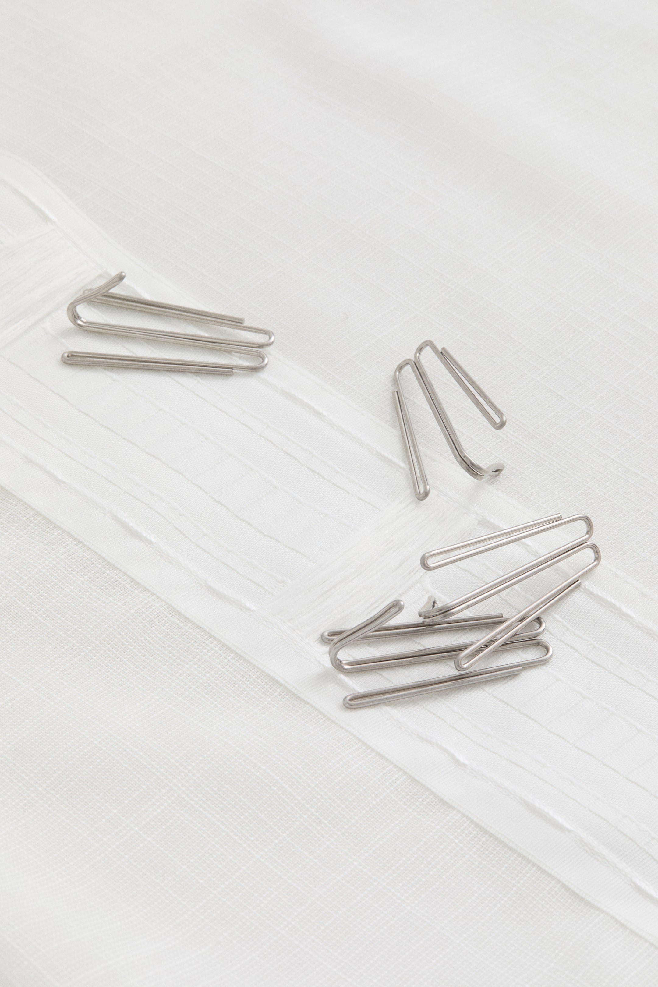 Lot de 2 rideaux en tissu flammé