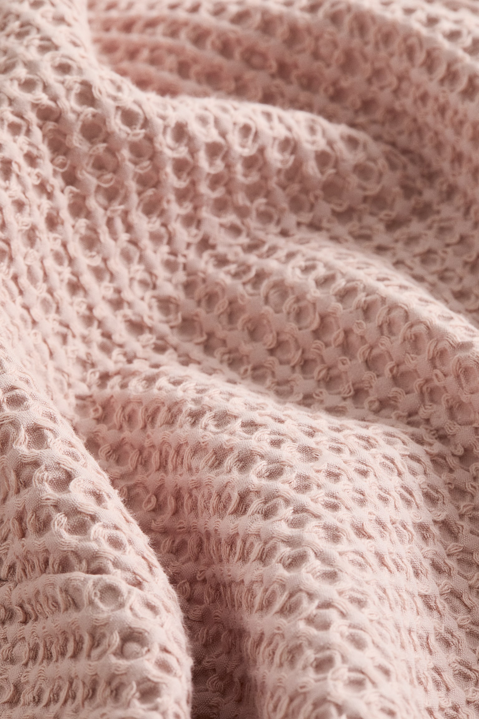 Waffled dressing gown - Powder pink/White/Dark beige/Light yellow - 3