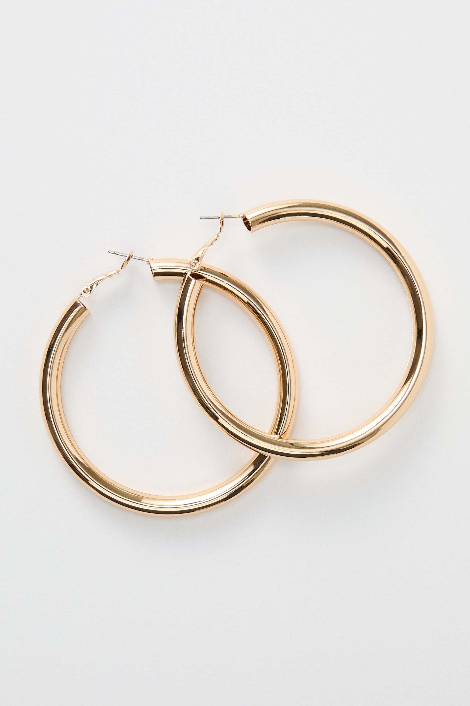 Hoop earrings - Gold-coloured - 1