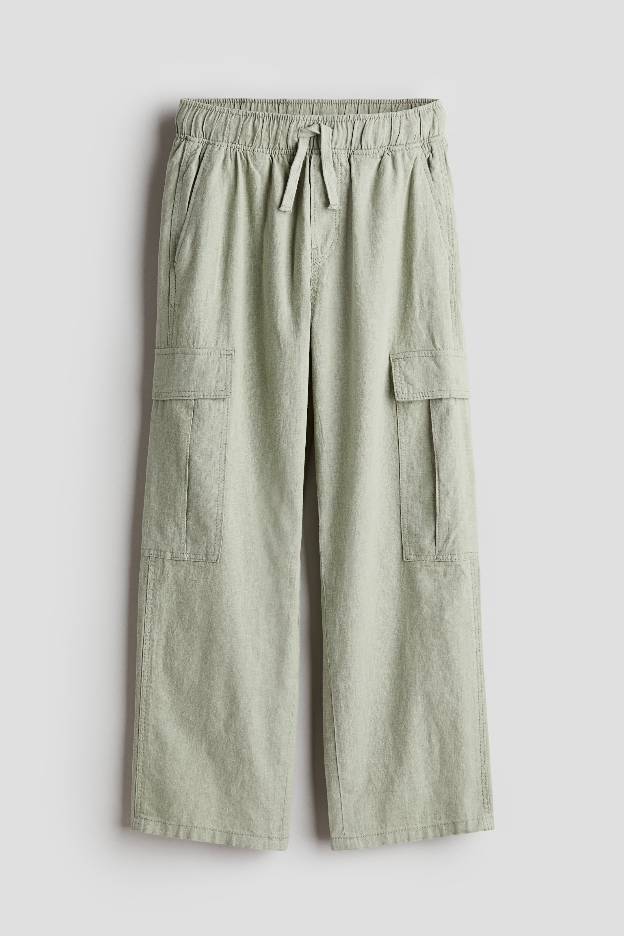 Linen-blend Cargo Joggers