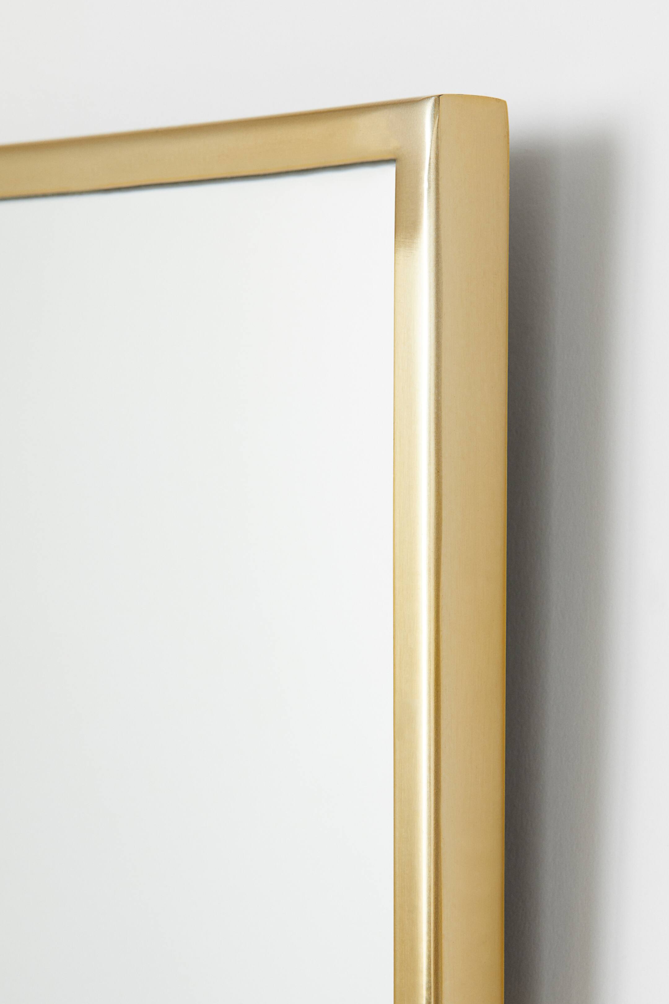 Metal-frame mirror - Gold-coloured - Home All | H&M GB