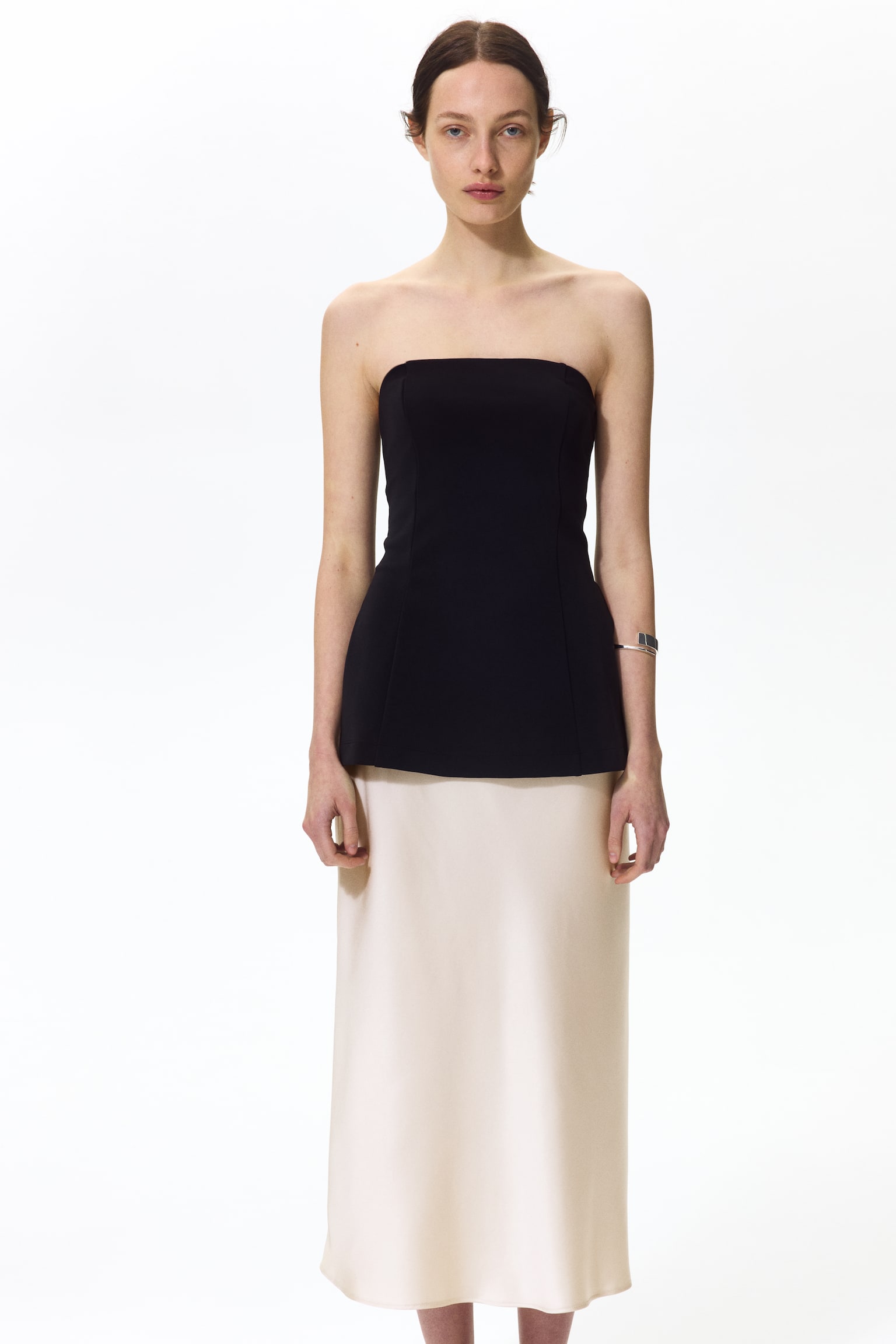 Midi skirt - Light beige/Black/Light blue/Dark mauve/Cream/Leopard print/Dark beige/Leopard print/Brown/Snakeskin pattern/Black/White floral/Light beige - 3