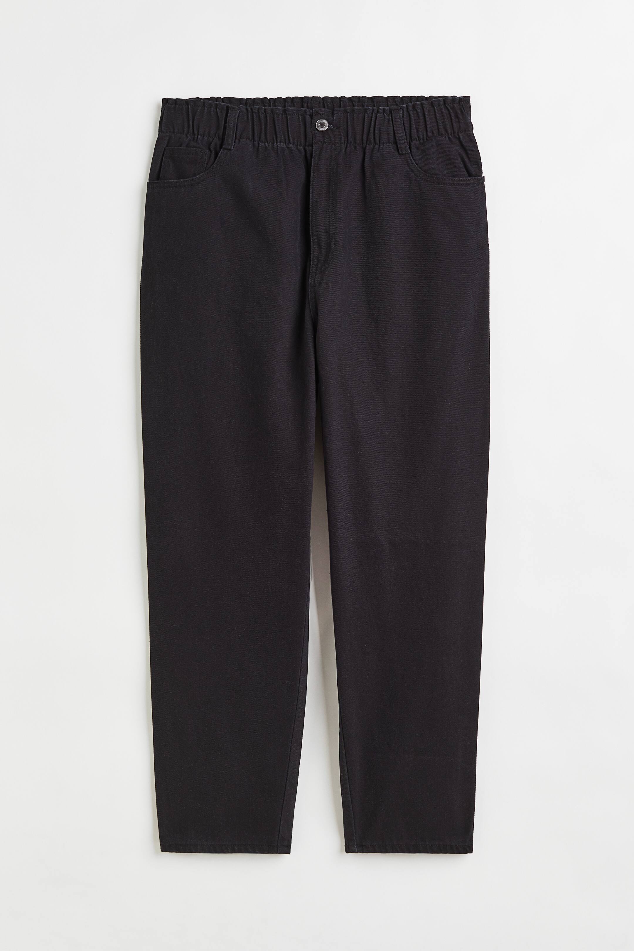 View larger image: H&M+ High Waist Twill trousers - Black - Ladies | H&M 1
